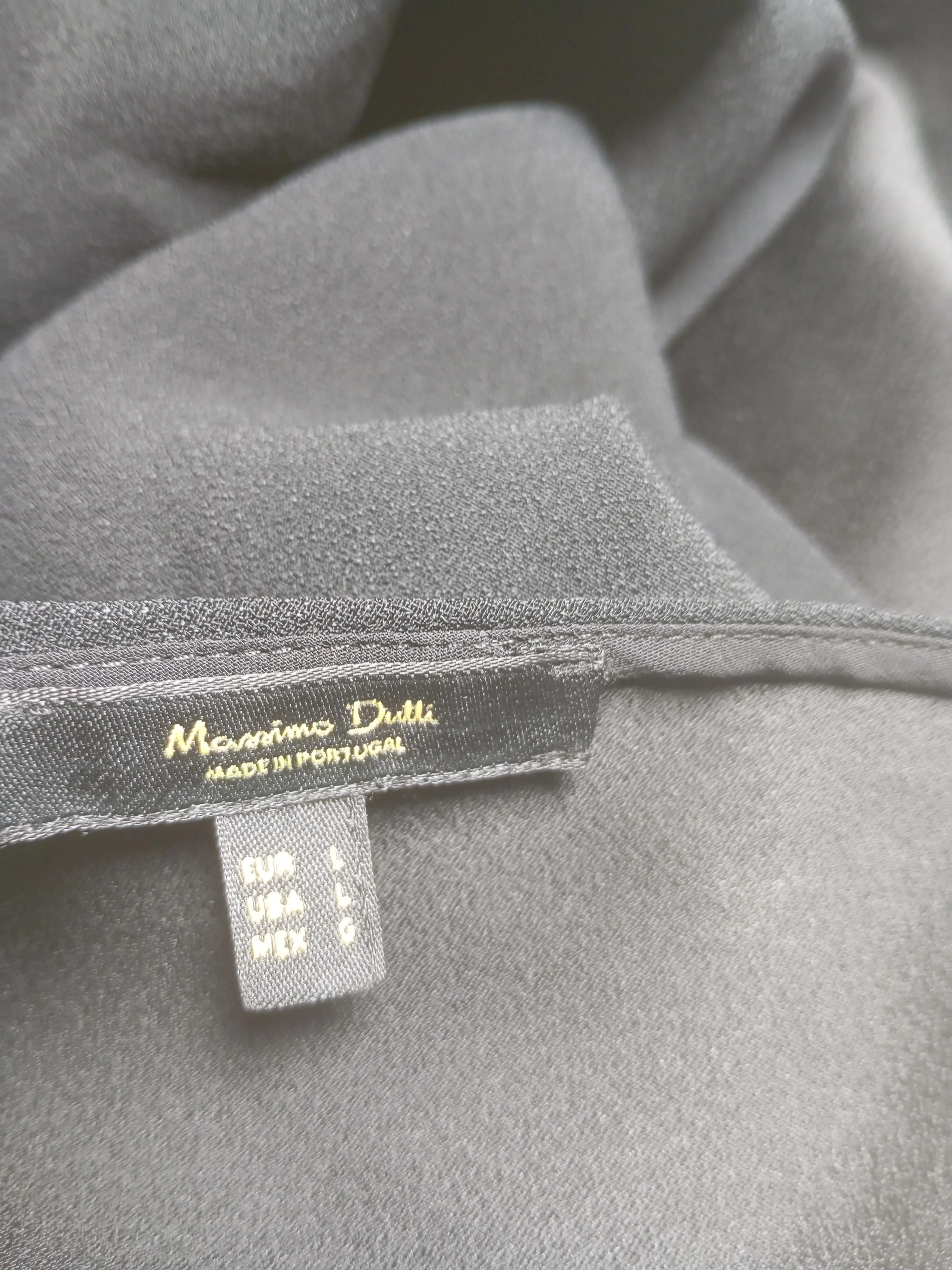 Massimo Dutti Women's Jumpsuit L Black Acetate with Viscose Wide-Leg Jumpsuit - Image 5