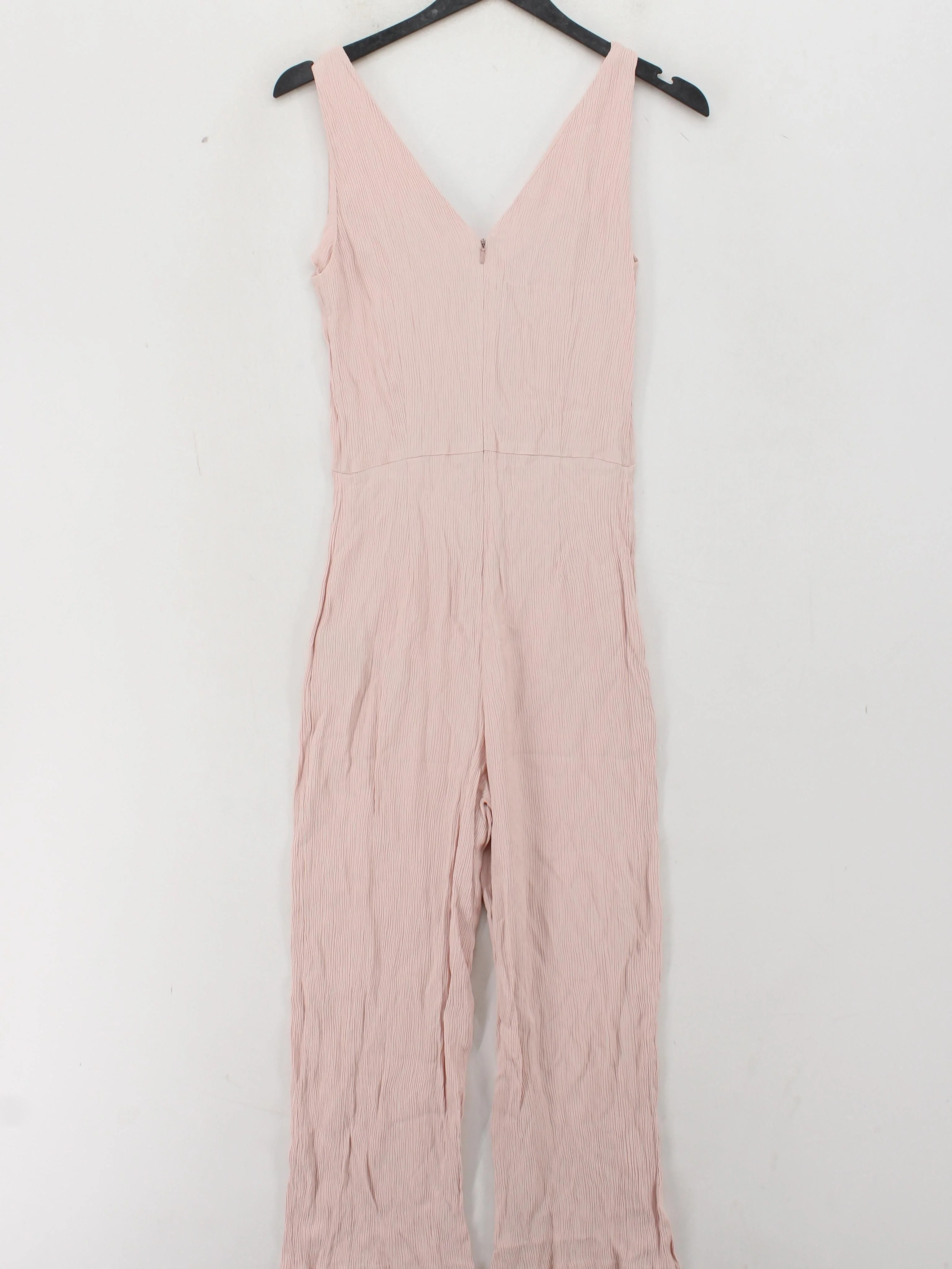 Massimo Dutti Women's Jumpsuit UK 8 Pink 100% Viscose Wide-Leg Jumpsuit - Image 2