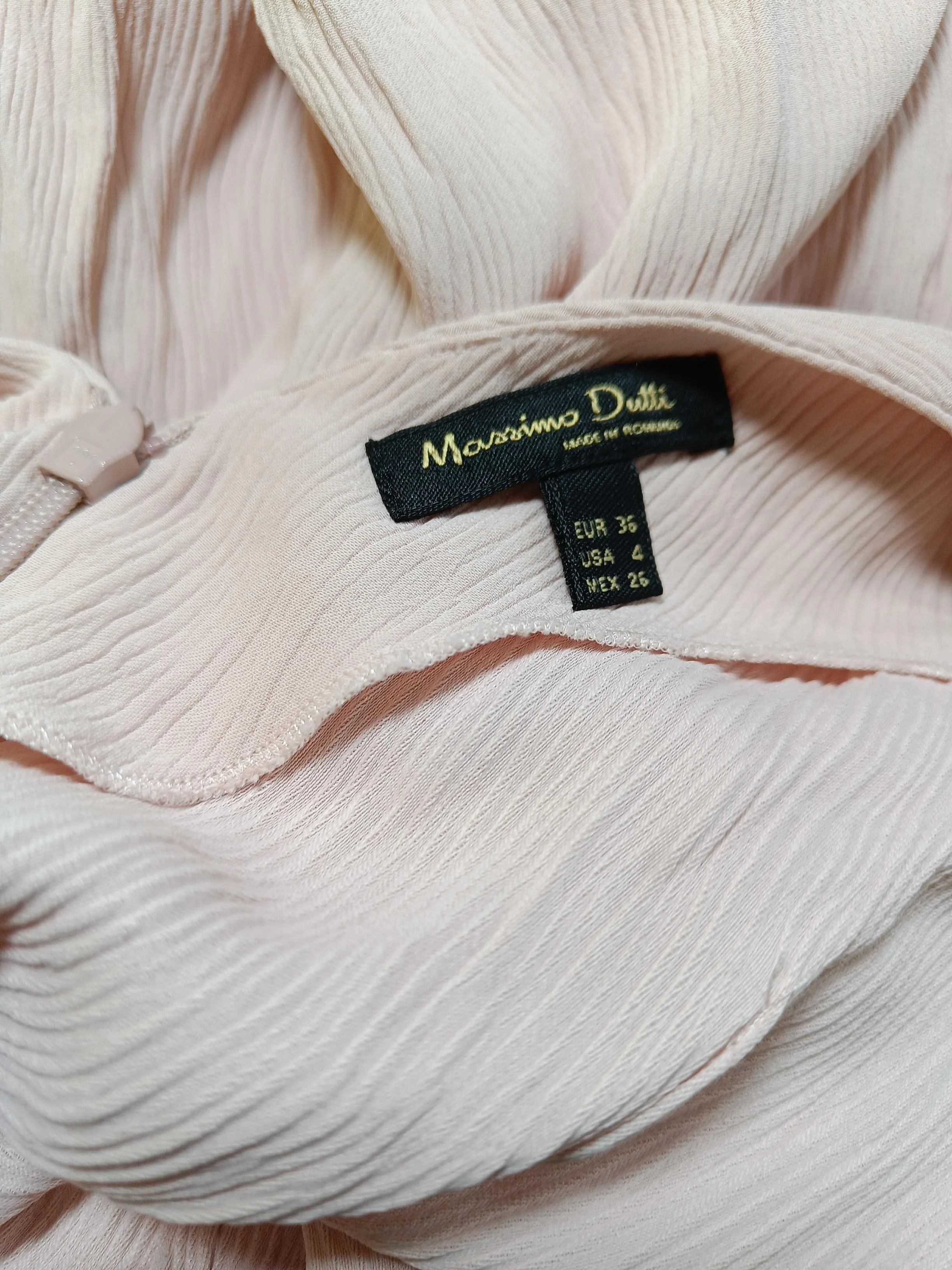 Massimo Dutti Women's Jumpsuit UK 8 Pink 100% Viscose Wide-Leg Jumpsuit - Image 5