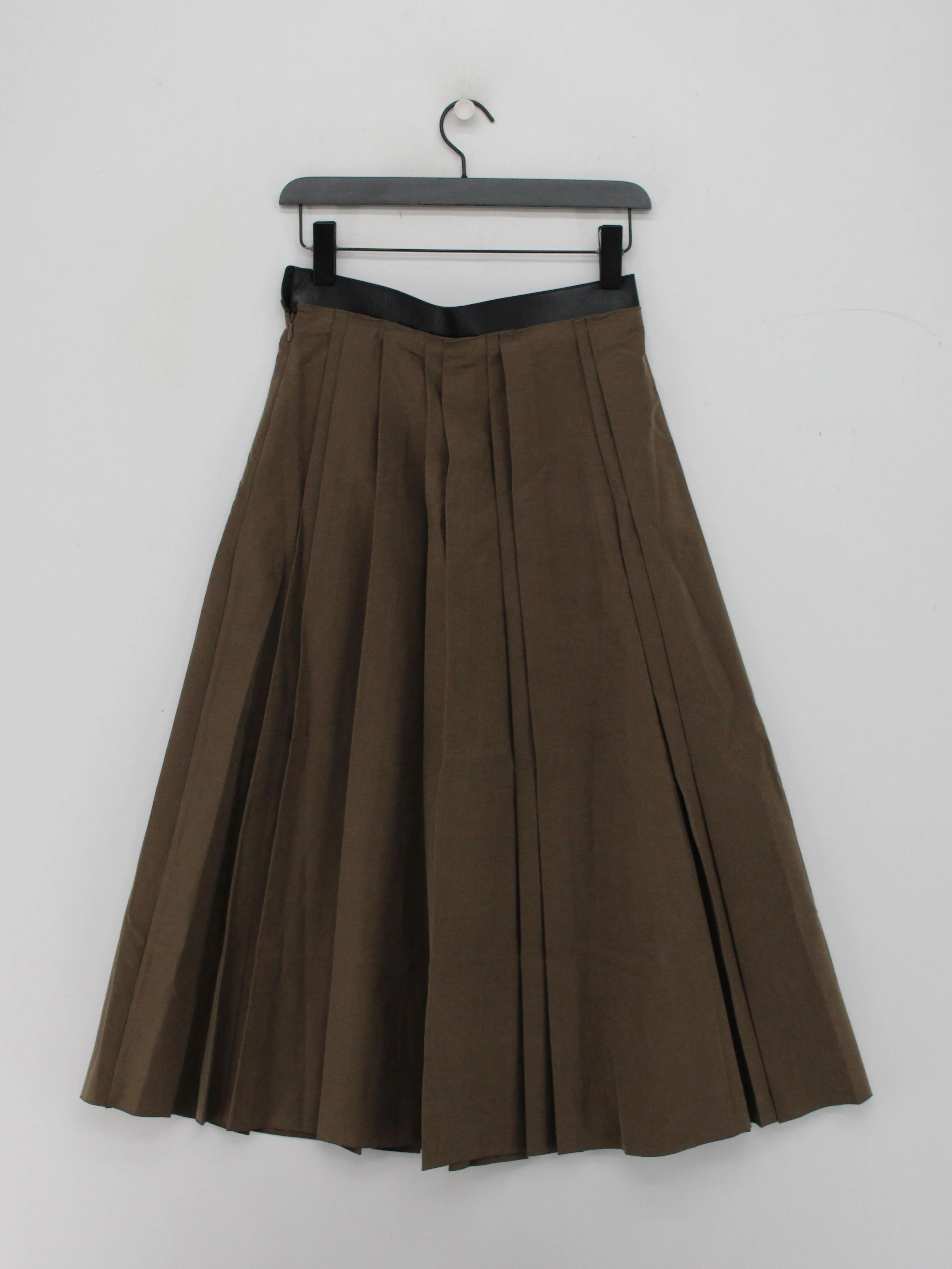 Massimo Dutti Women's Midi Skirt S Brown Cotton - Image 2