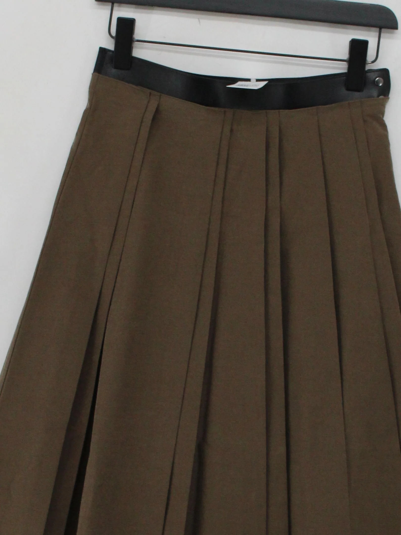 Massimo Dutti Women's Midi Skirt S Brown Cotton - Image 3