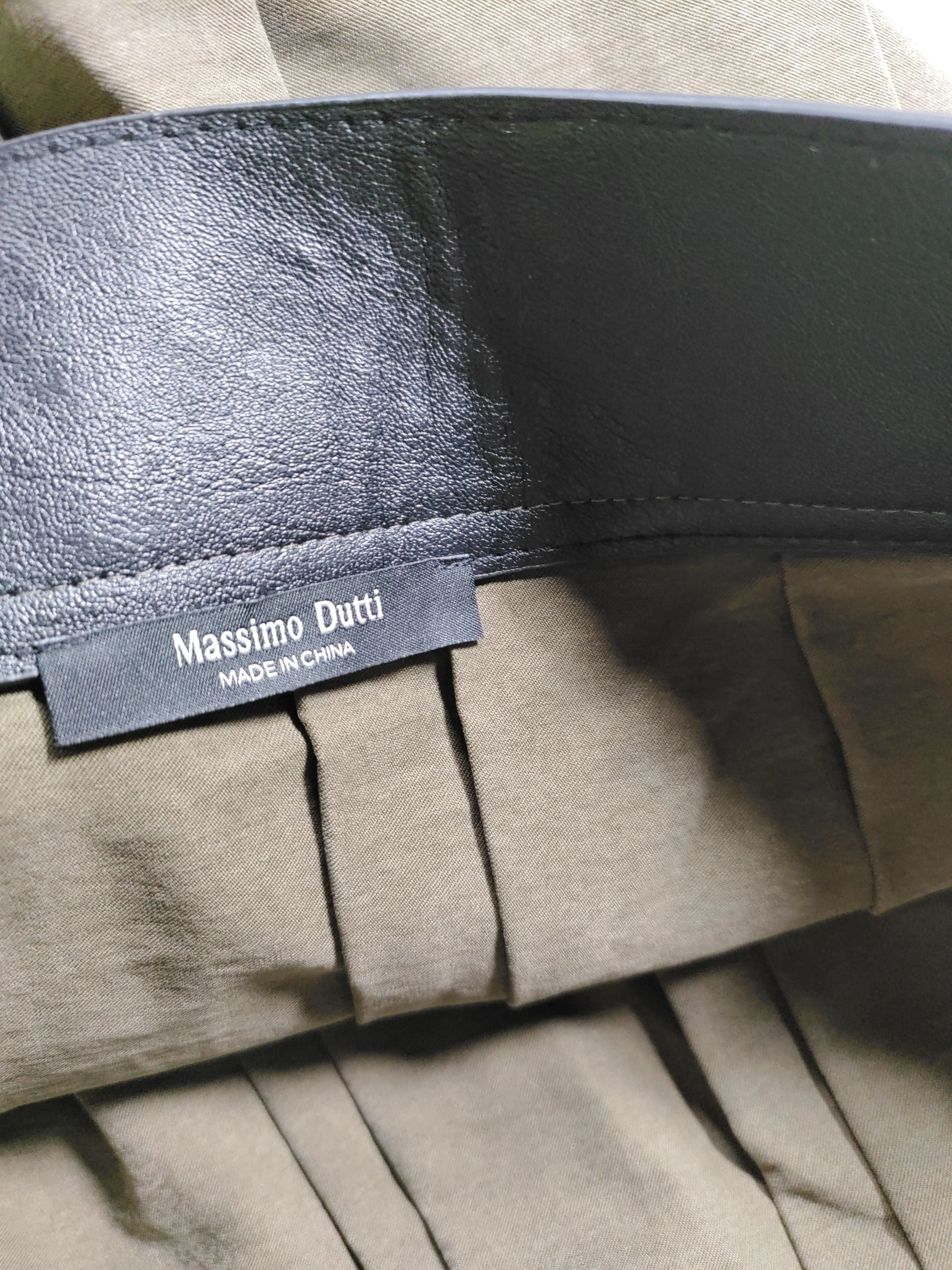 Massimo Dutti Women's Midi Skirt S Brown Cotton - Image 5