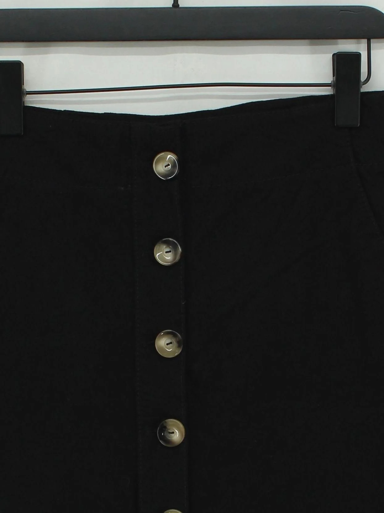 Massimo Dutti Women's Midi Skirt UK 12 Black Viscose - Image 3