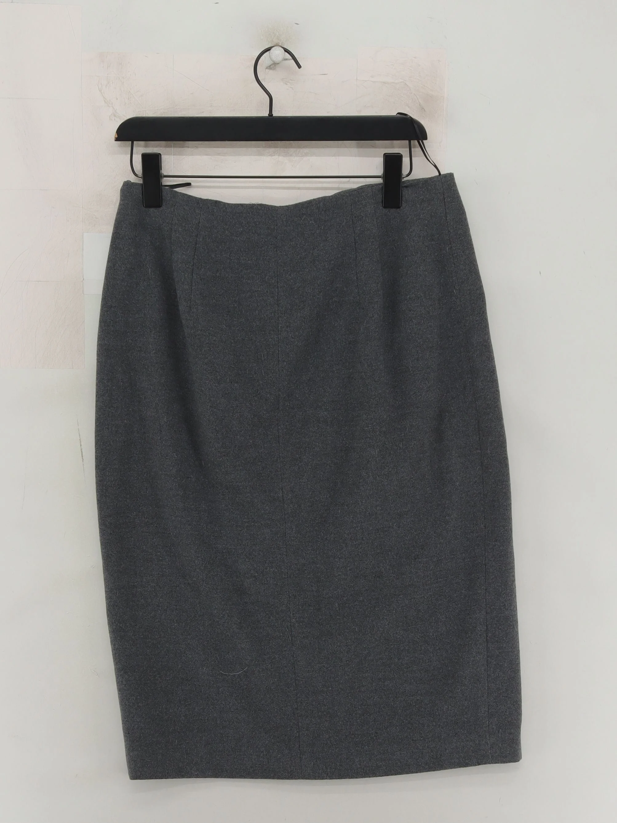Massimo Dutti Women's Midi Skirt UK 14 Grey Other with Viscose Midi Wrap - Image 2