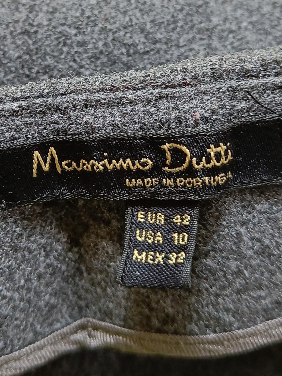 Massimo Dutti Women's Midi Skirt UK 14 Grey Other with Viscose Midi Wrap - Image 5