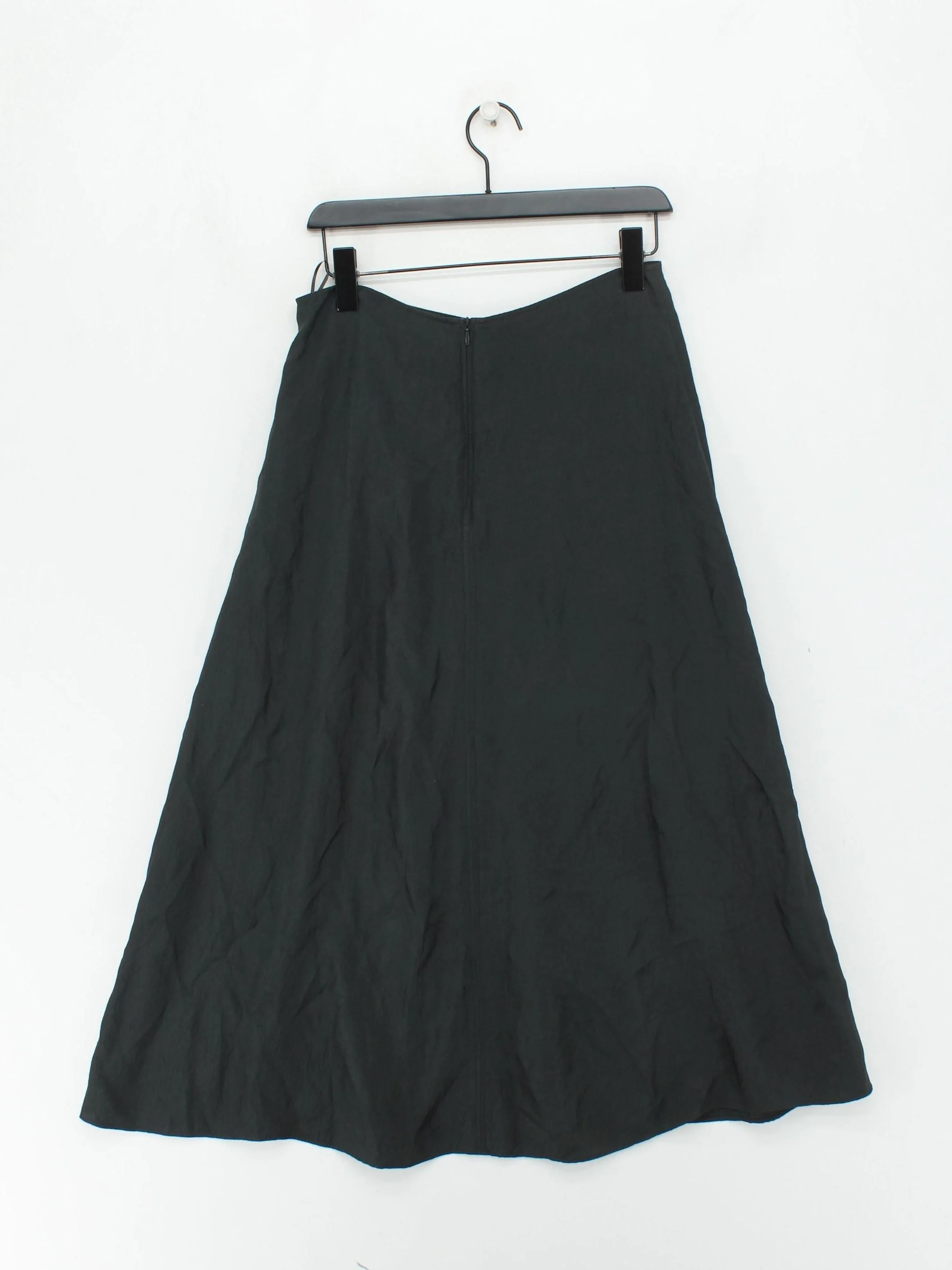 Massimo Dutti Women's Midi Skirt W 30 in Black 100% Acetate Midi A-Line - Image 2