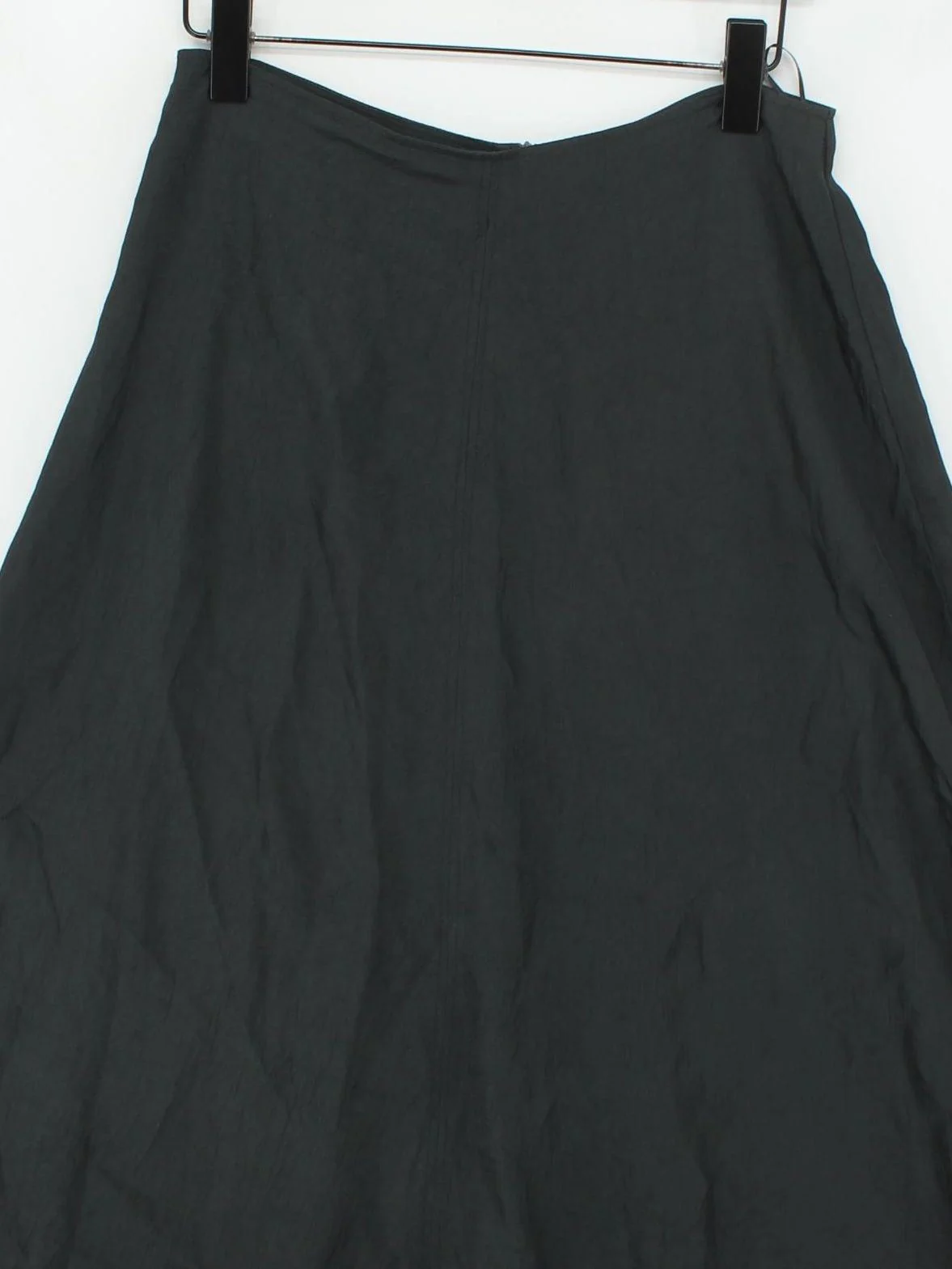 Massimo Dutti Women's Midi Skirt W 30 in Black 100% Acetate Midi A-Line - Image 3