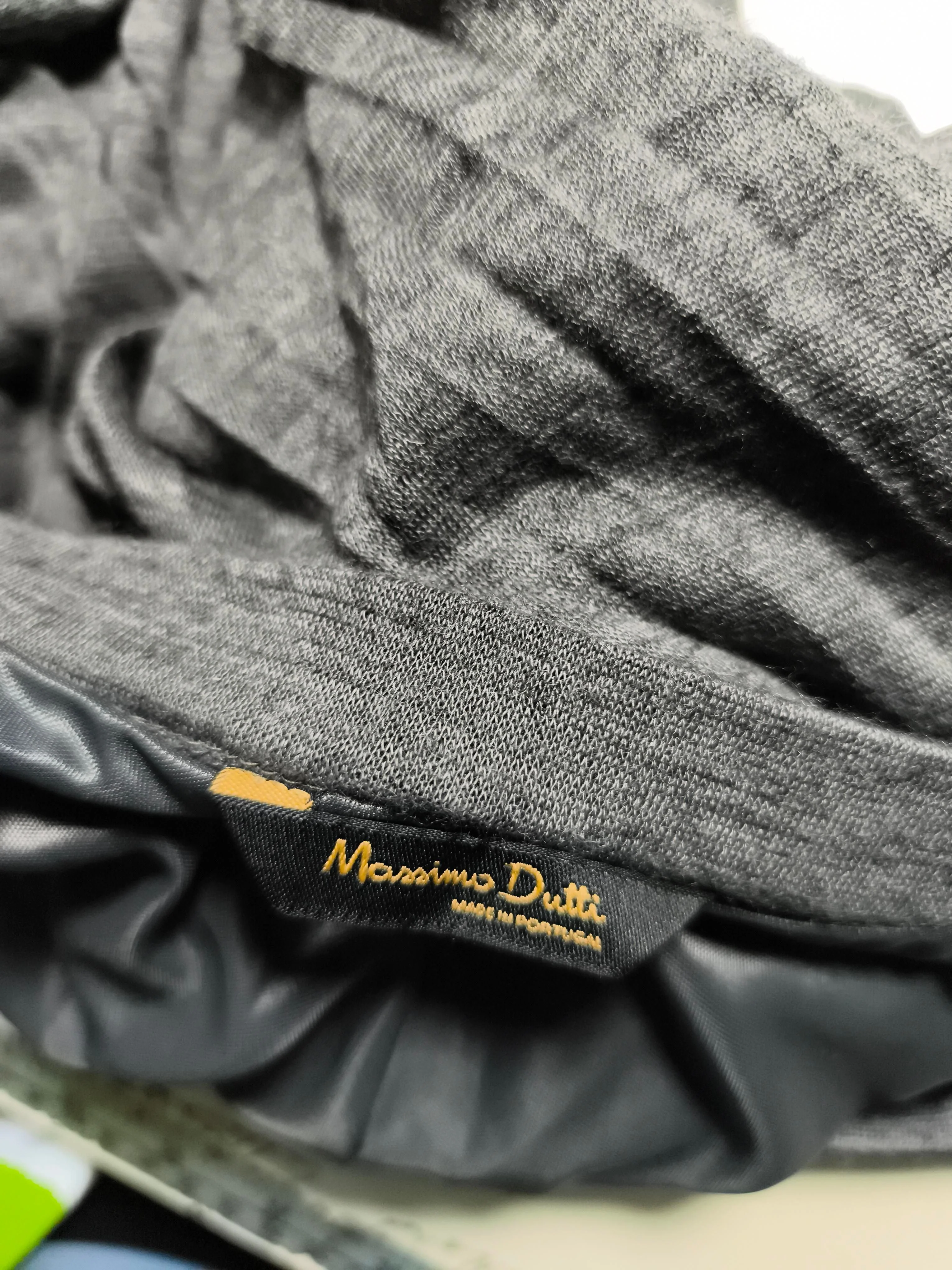 Massimo Dutti Women's Mini Skirt L Grey 100% Polyester Short Mini - Image 5