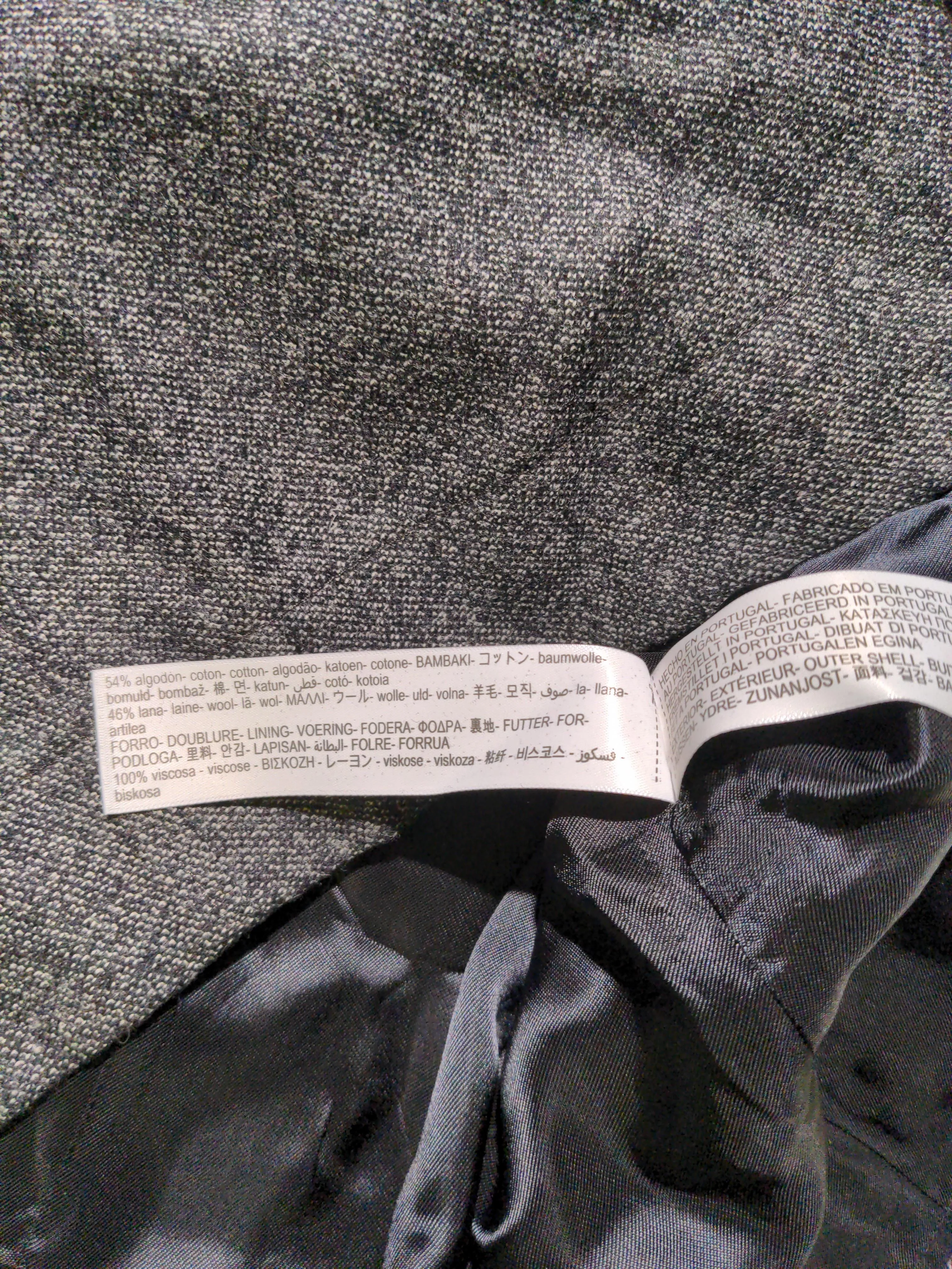 Massimo Dutti Women's Mini Skirt UK 8 Grey Cotton with Wool Short Mini - Image 6