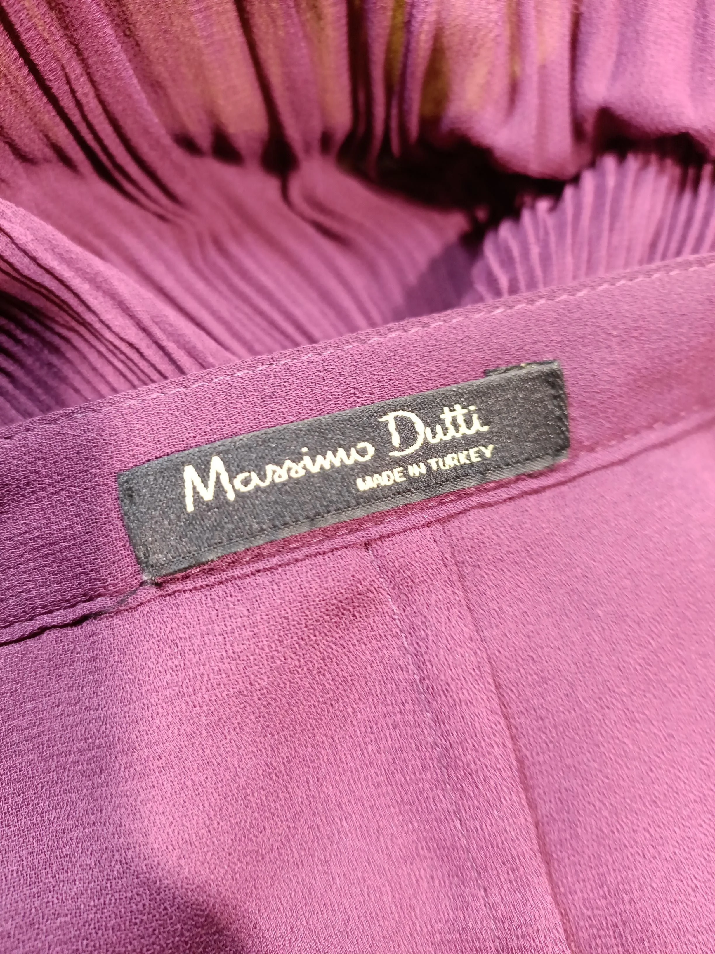 Massimo Dutti Women's Mini Skirt UK 8 Purple 100% Other Short Mini - Image 5