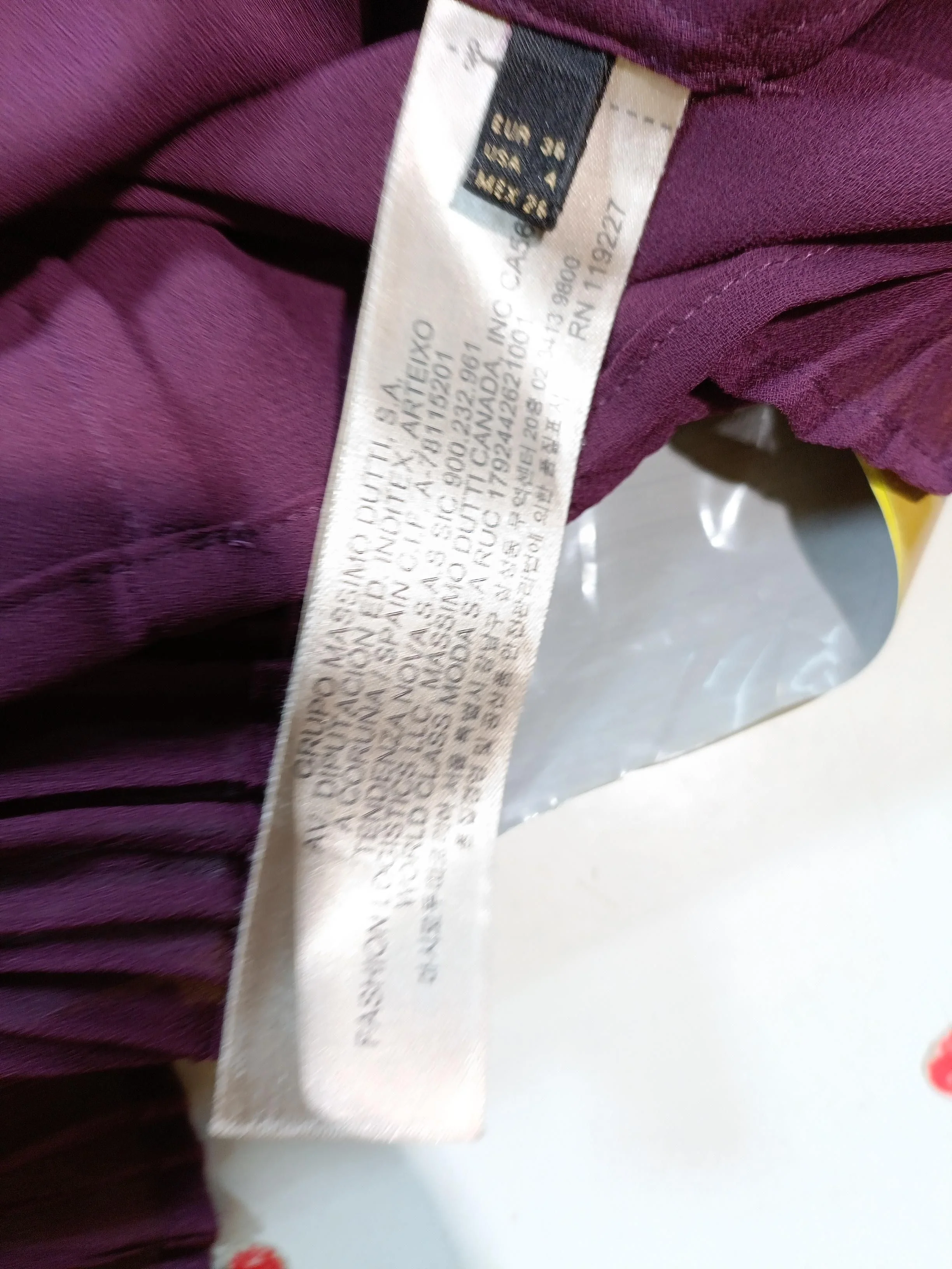 Massimo Dutti Women's Mini Skirt UK 8 Purple 100% Other Short Mini - Image 6