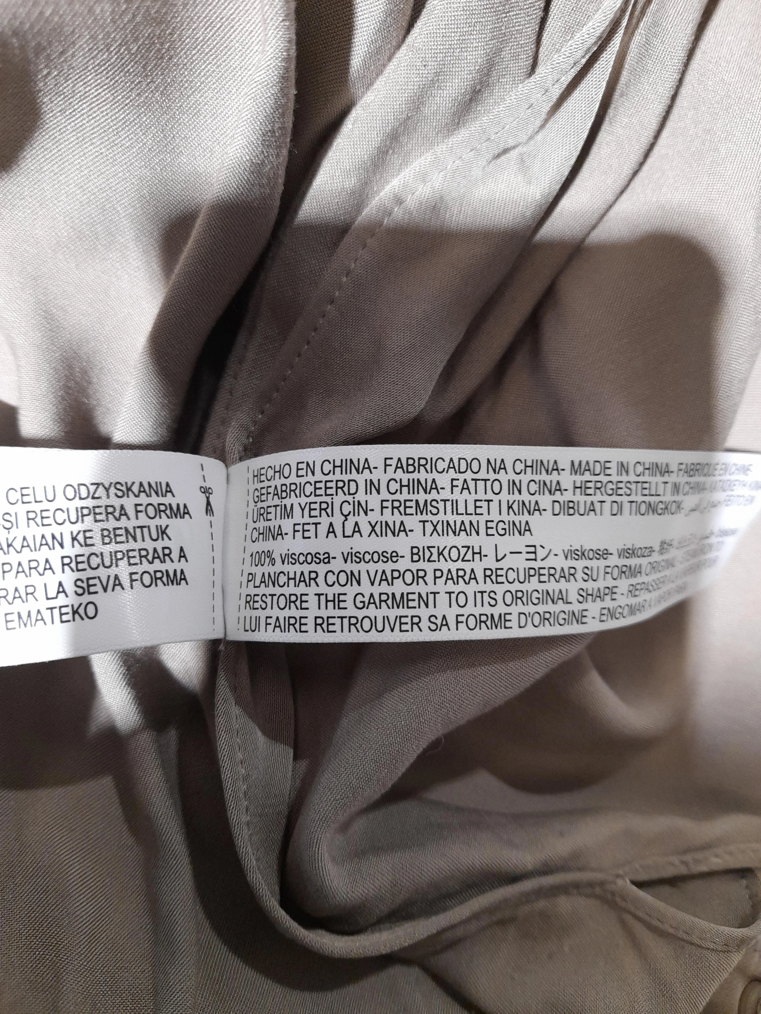 Massimo Dutti Women's Shirt M Tan 100% Viscose Long Sleeve Collared Basic - Image 7