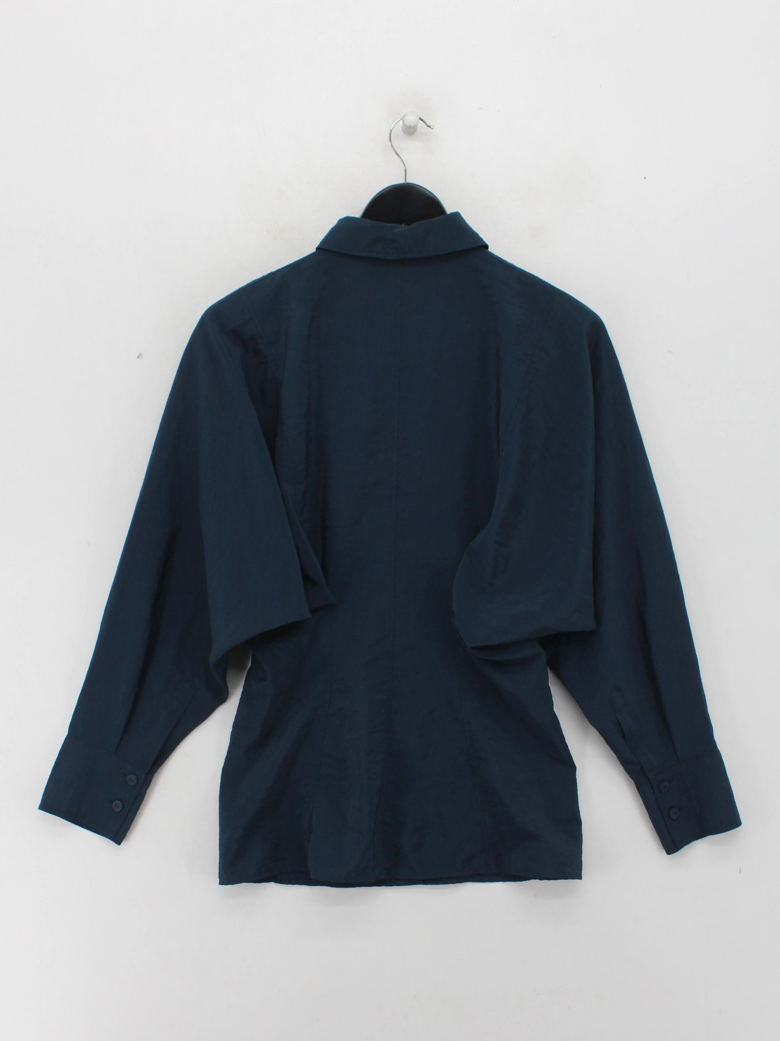 Massimo Dutti Women's Shirt XS Blue Polyester with Polyamide Basic - Image 2
