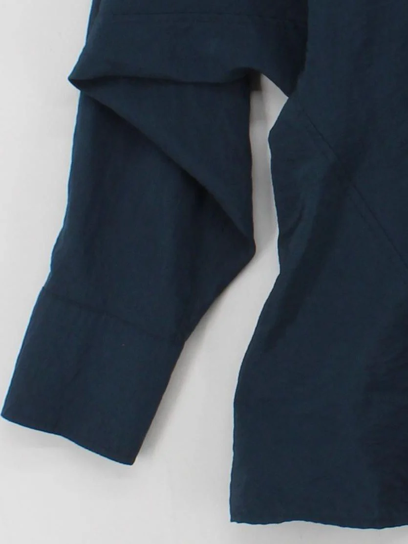 Massimo Dutti Women's Shirt XS Blue Polyester with Polyamide Basic - Image 4