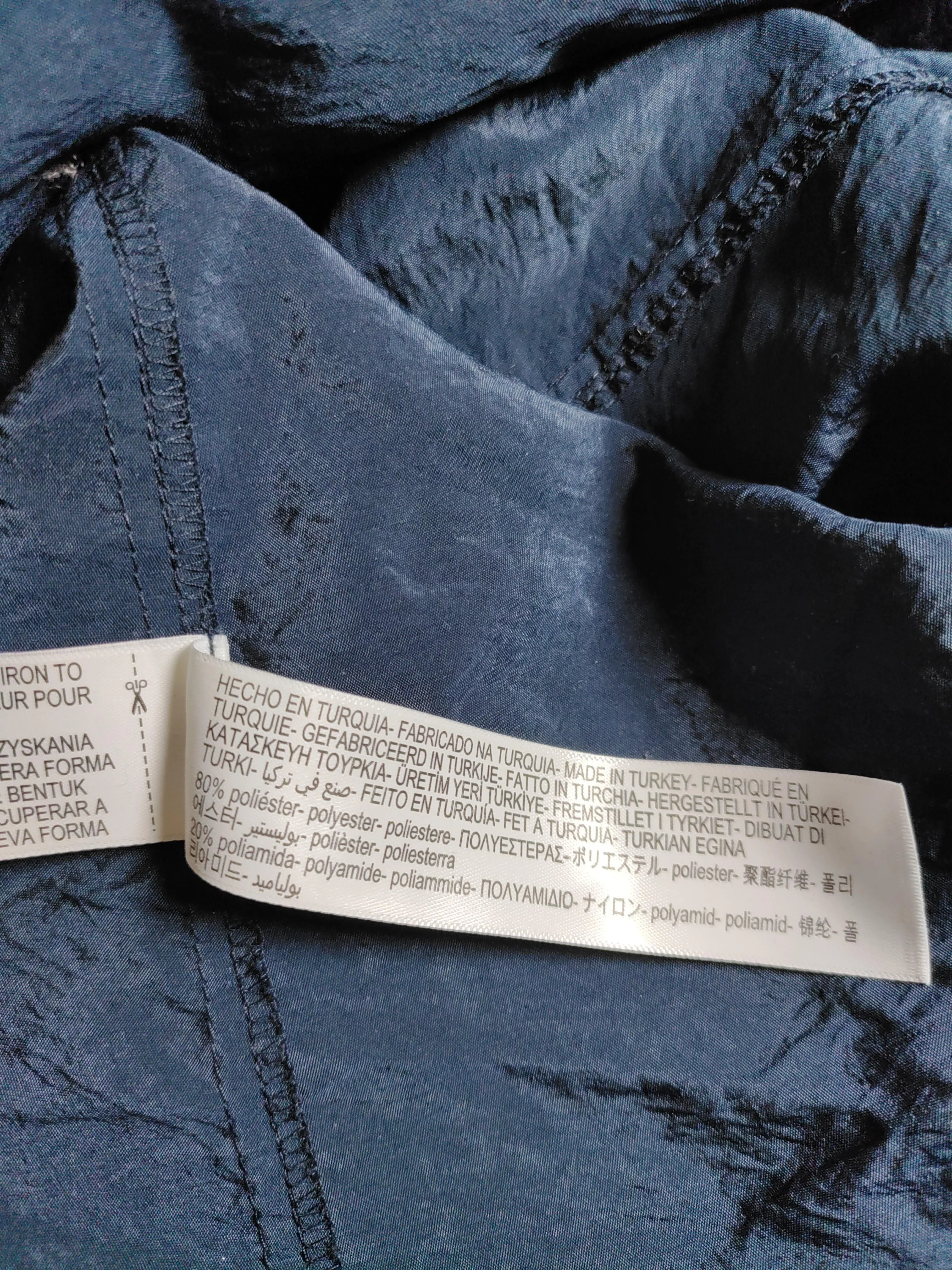 Massimo Dutti Women's Shirt XS Blue Polyester with Polyamide Basic - Image 6