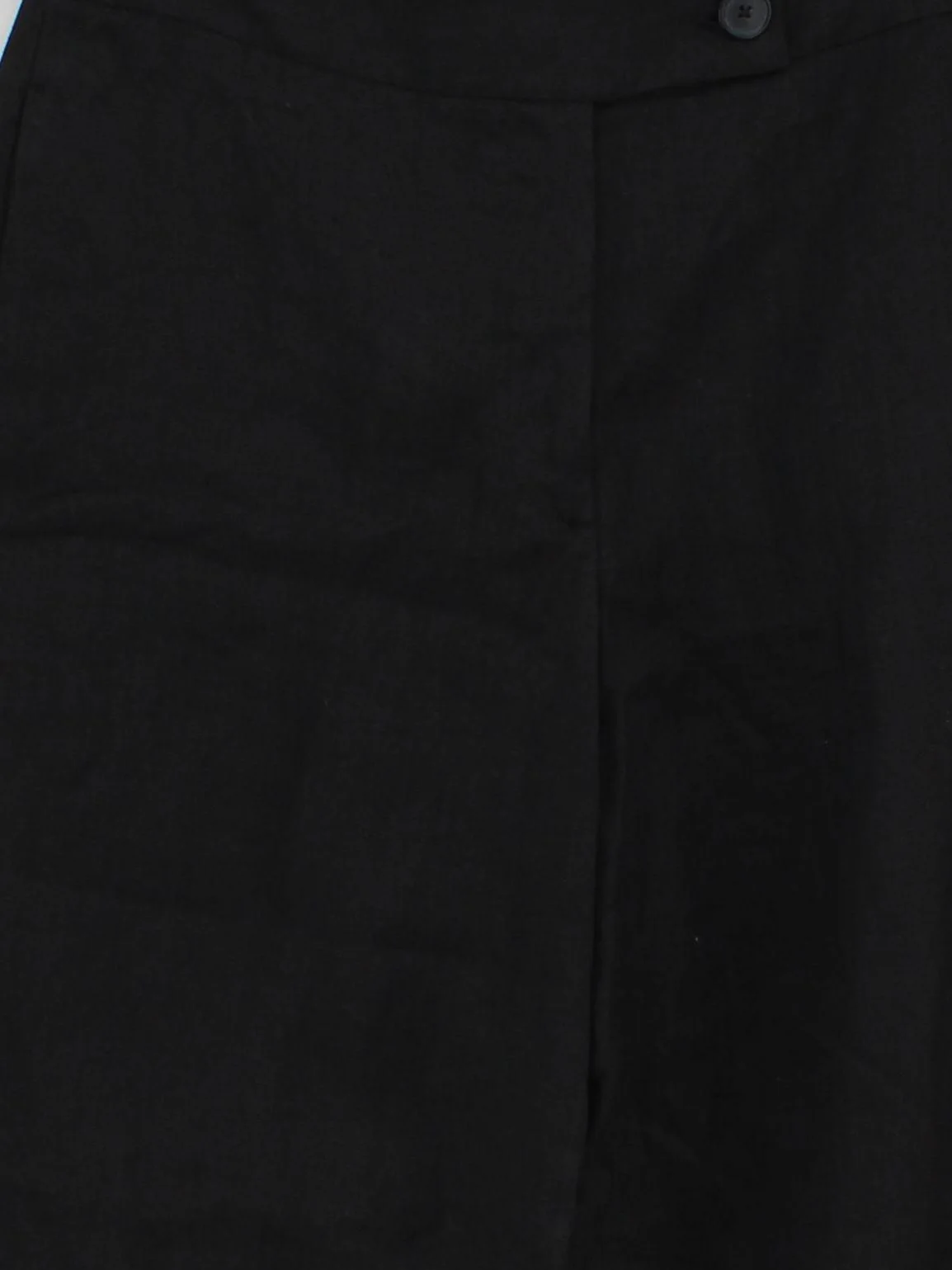 Massimo Dutti Women's Suit Trousers UK 10 Black 100% Linen Wide-Leg Dress Pants - Image 3