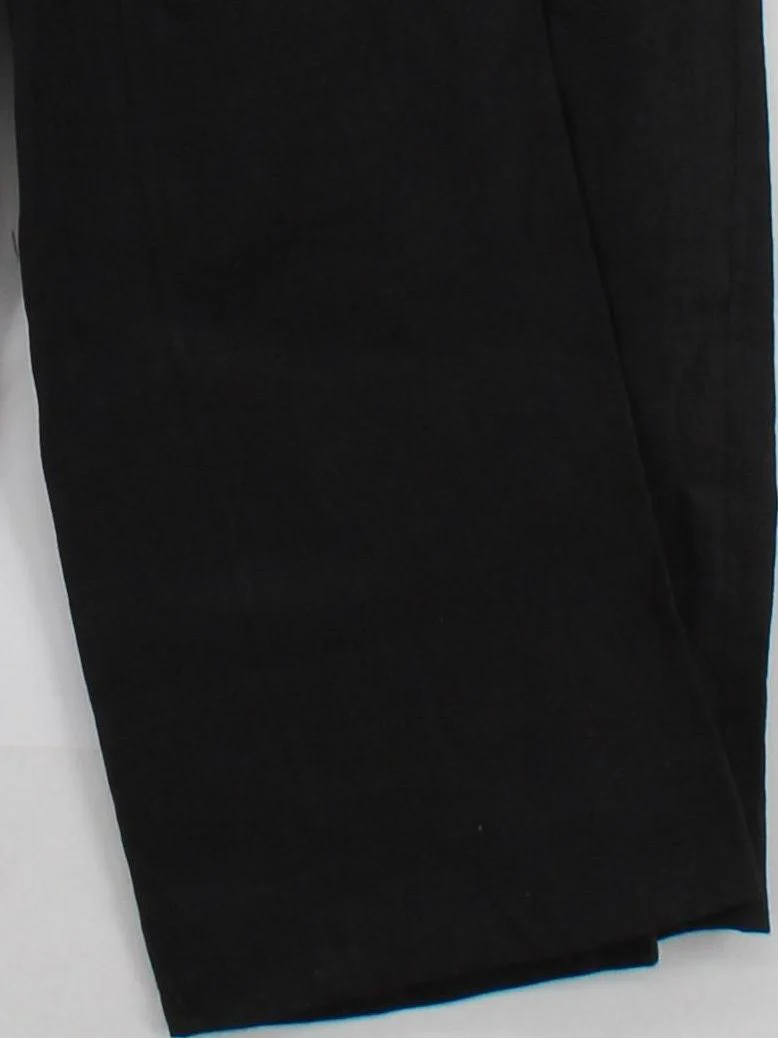 Massimo Dutti Women's Suit Trousers UK 10 Black 100% Linen Wide-Leg Dress Pants - Image 4