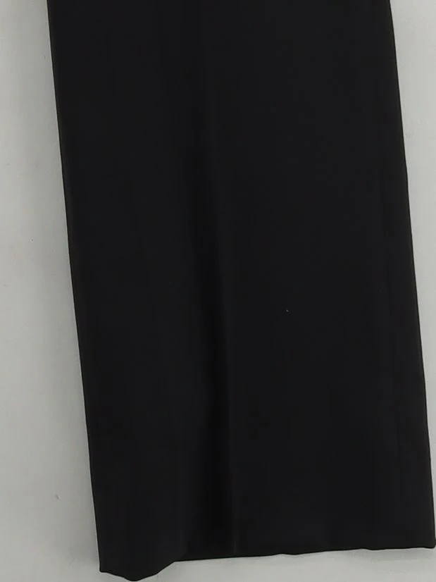 Massimo Dutti Women's Suit Trousers W 26 in Black 100% Acetate Dress Pants - Image 4