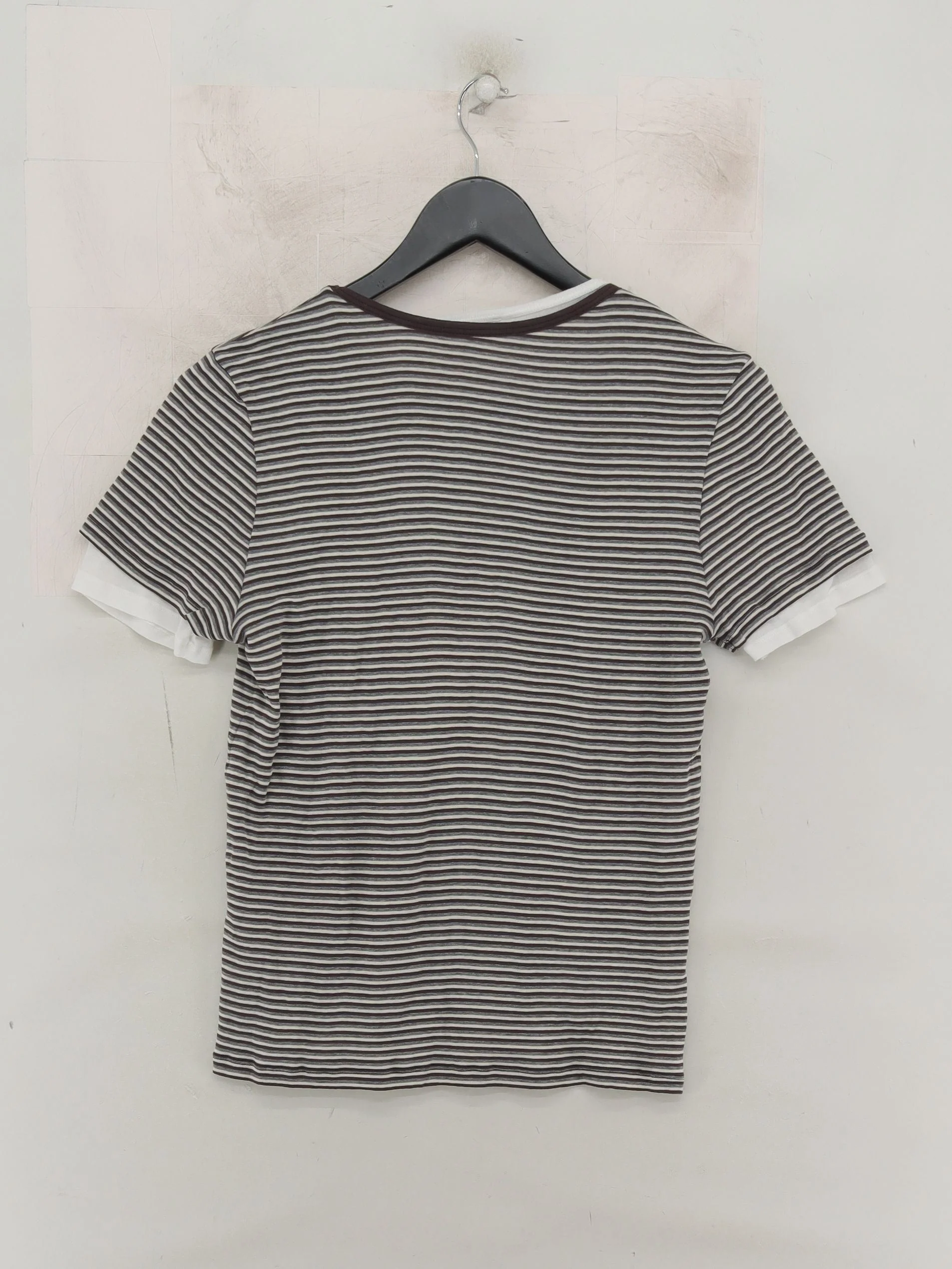 Massimo Dutti Women's T-Shirt M Multi 100% Cotton Basic - Image 2
