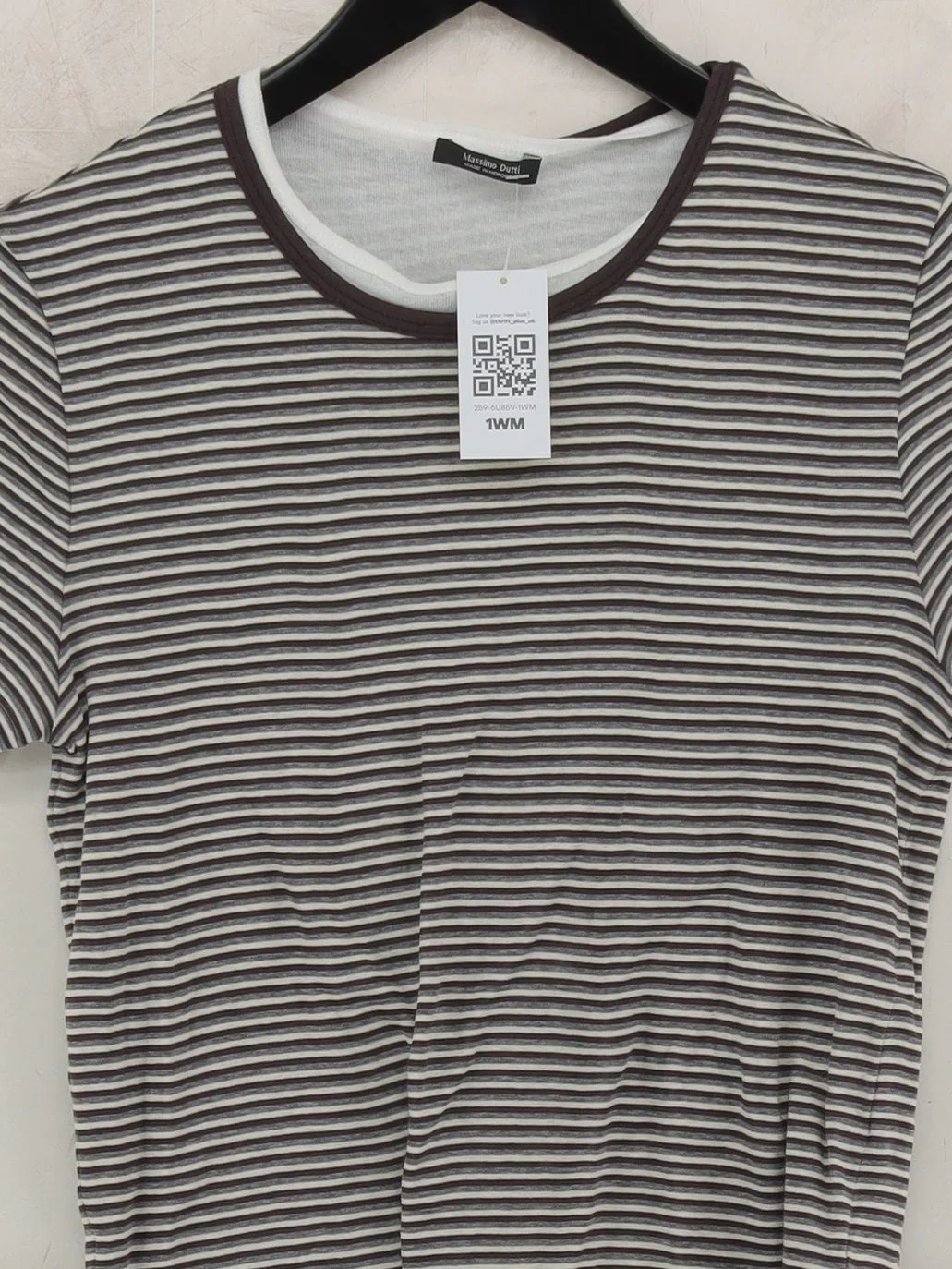 Massimo Dutti Women's T-Shirt M Multi 100% Cotton Basic - Image 3