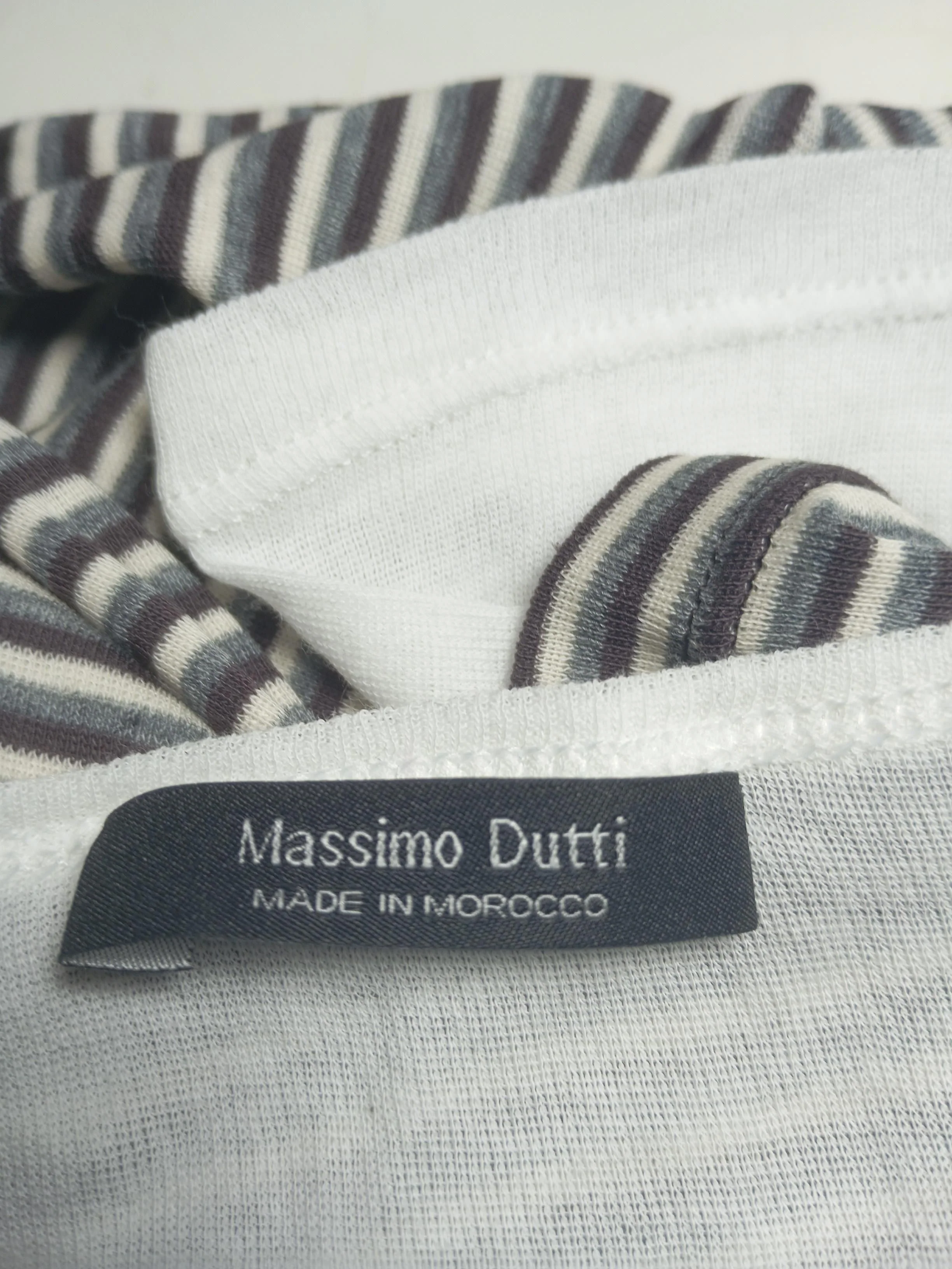 Massimo Dutti Women's T-Shirt M Multi 100% Cotton Basic - Image 5