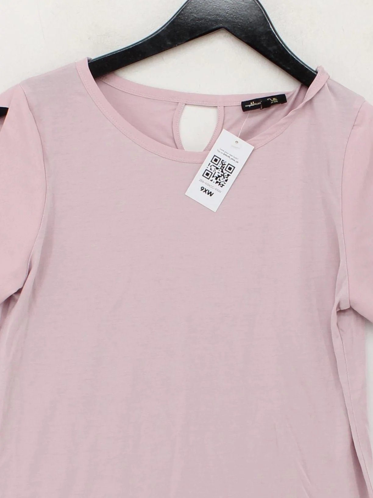 Massimo Dutti Women's T-Shirt S Pink Lyocell Modal with Cotton Basic - Image 3