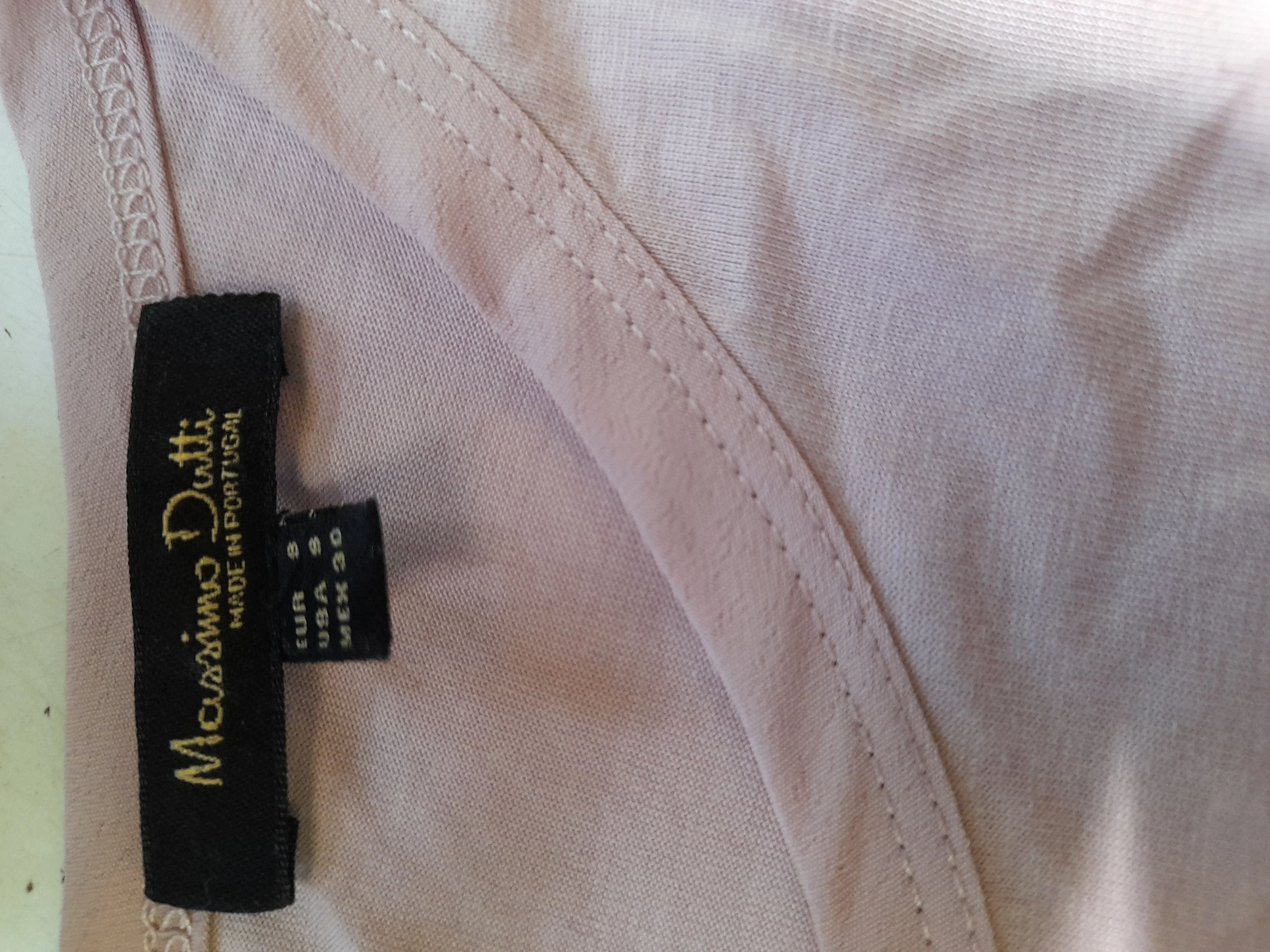 Massimo Dutti Women's T-Shirt S Pink Lyocell Modal with Cotton Basic - Image 5