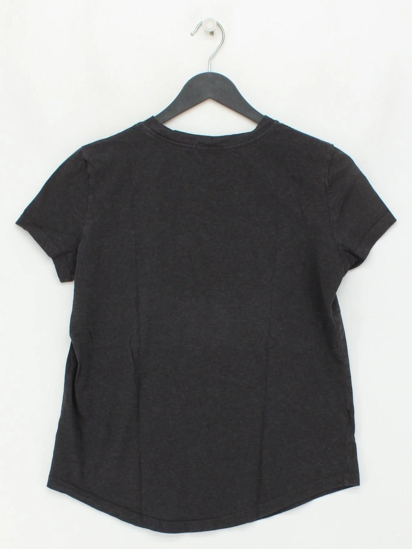 Massimo Dutti Women's T-Shirt XS Black 100% Cotton Basic - Image 2