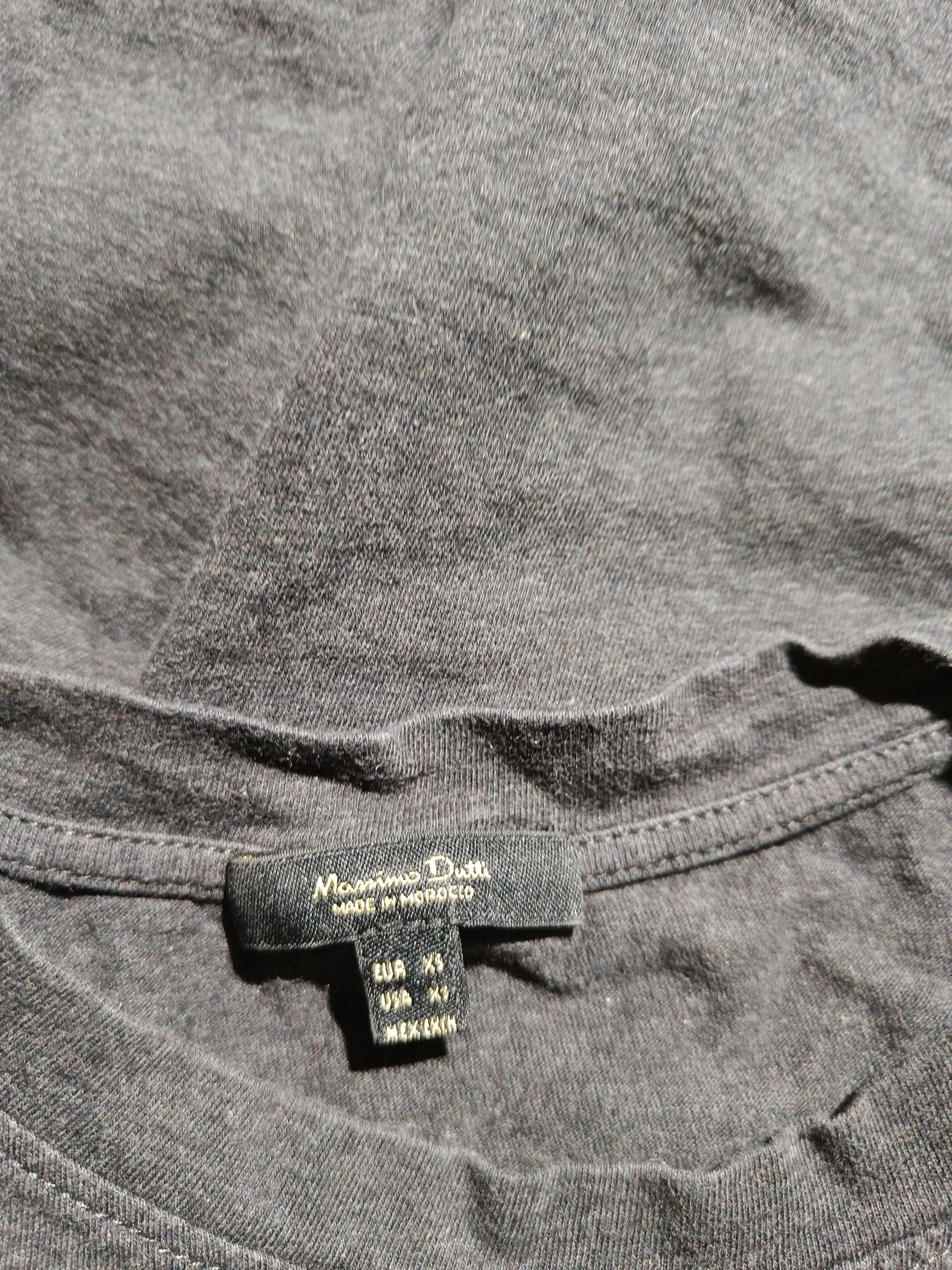 Massimo Dutti Women's T-Shirt XS Black 100% Cotton Basic - Image 6