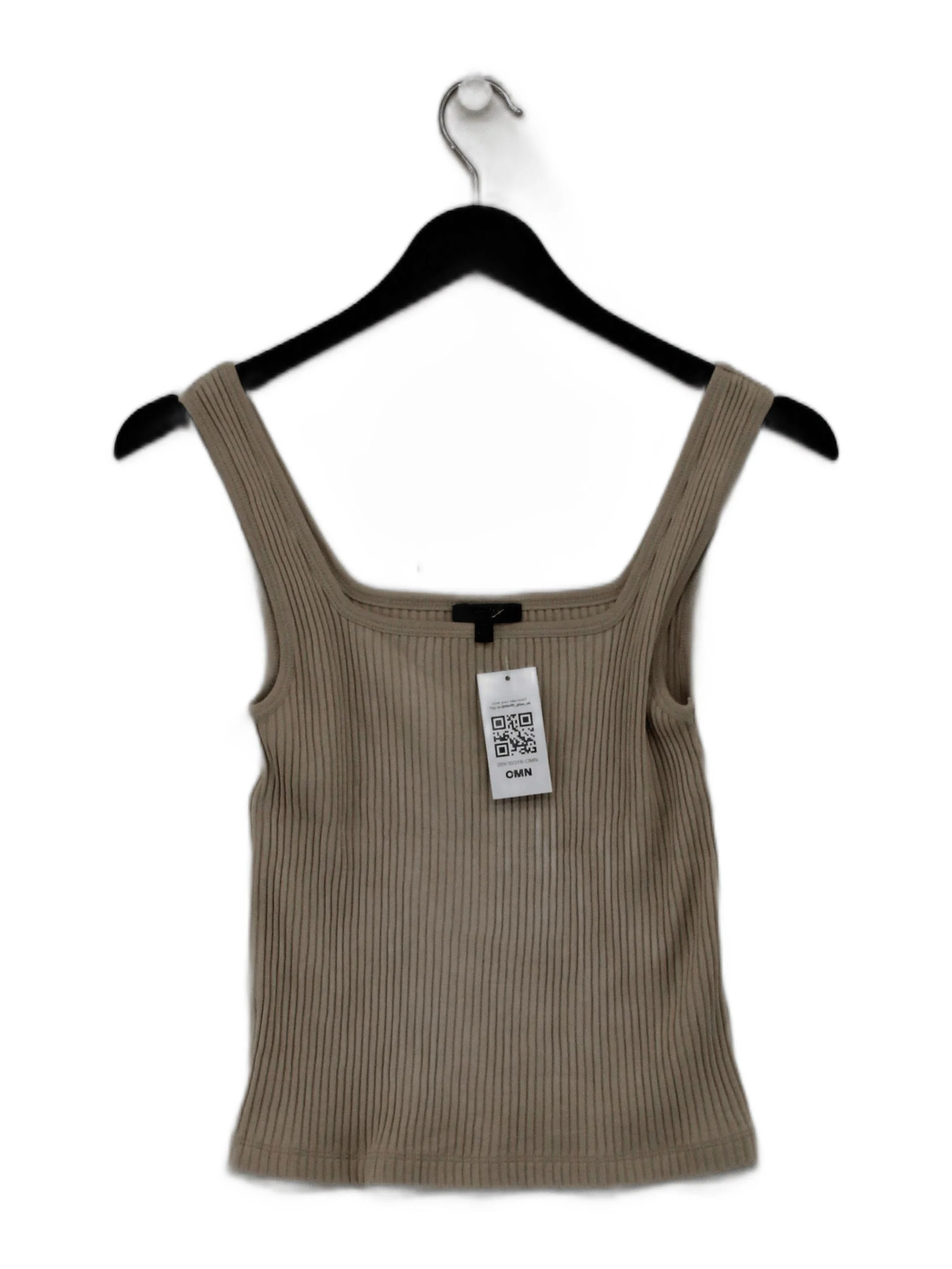 Massimo Dutti Women's T-Shirt XS Cream 100% Cotton Camisole