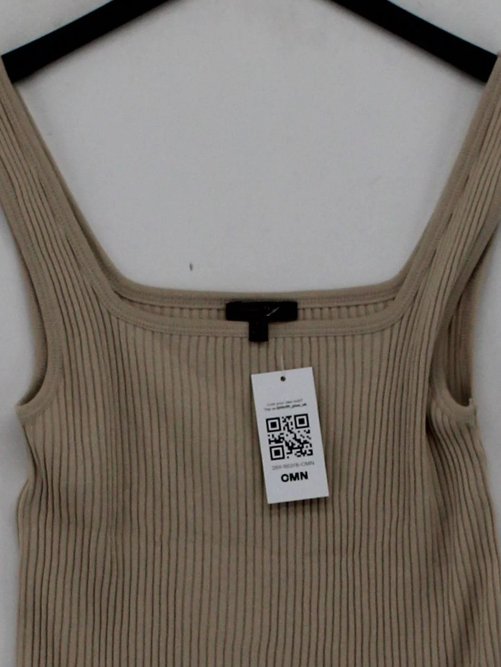 Massimo Dutti Women's T-Shirt XS Cream 100% Cotton Camisole - Image 3