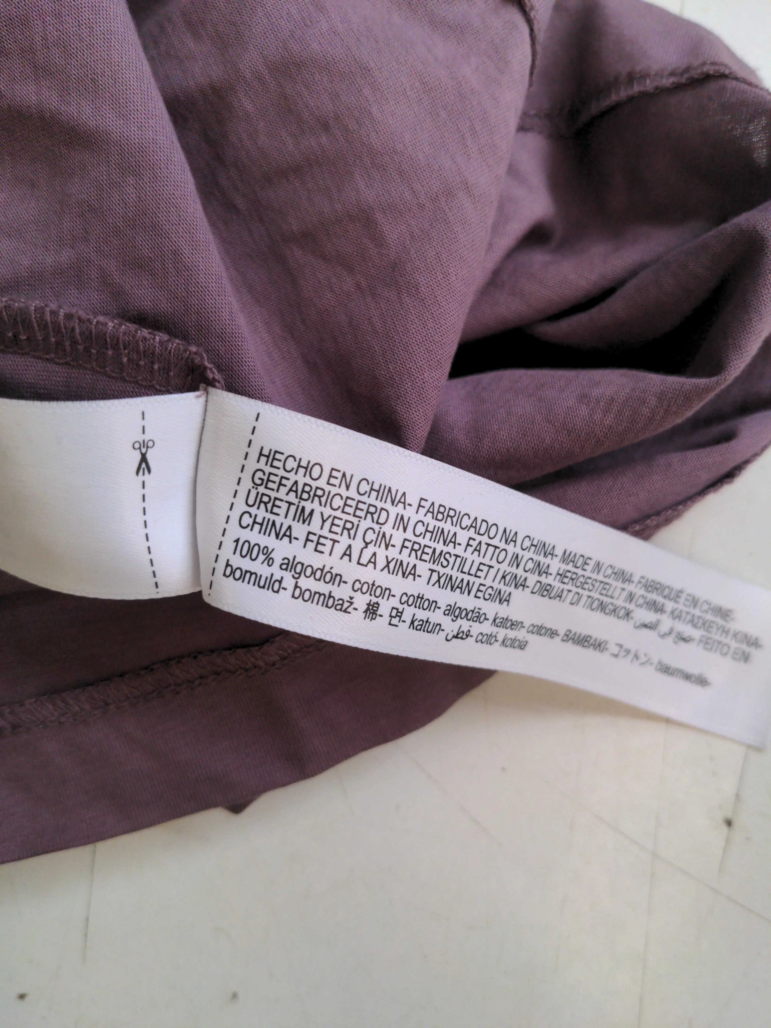 Massimo Dutti Women's T-Shirt XS Purple 100% Cotton Short Sleeve V-Neck Basic - Image 7