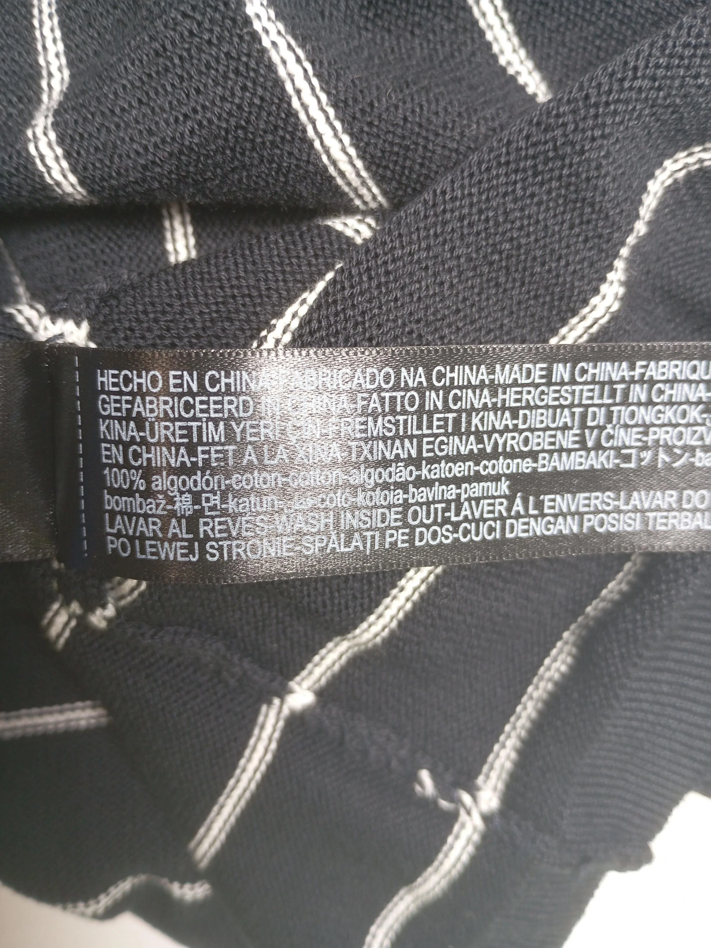 Massimo Dutti Women's Top M Black Striped 100% Cotton Long Sleeve Collared Basic - Image 6