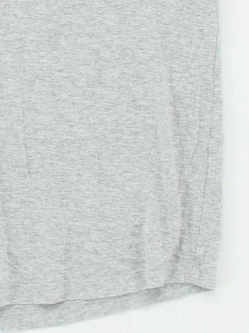Massimo Dutti Women's Top M Grey 100% Other Short Sleeve V-Neck Basic - Image 4