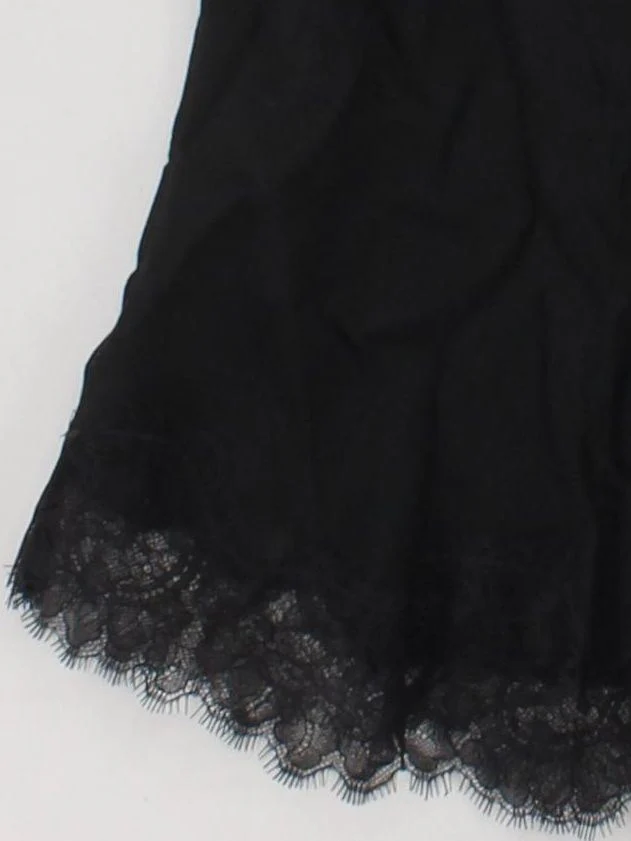 Massimo Dutti Women's Top S Black Viscose with Wool Sleeveless V-Neck Basic - Image 4