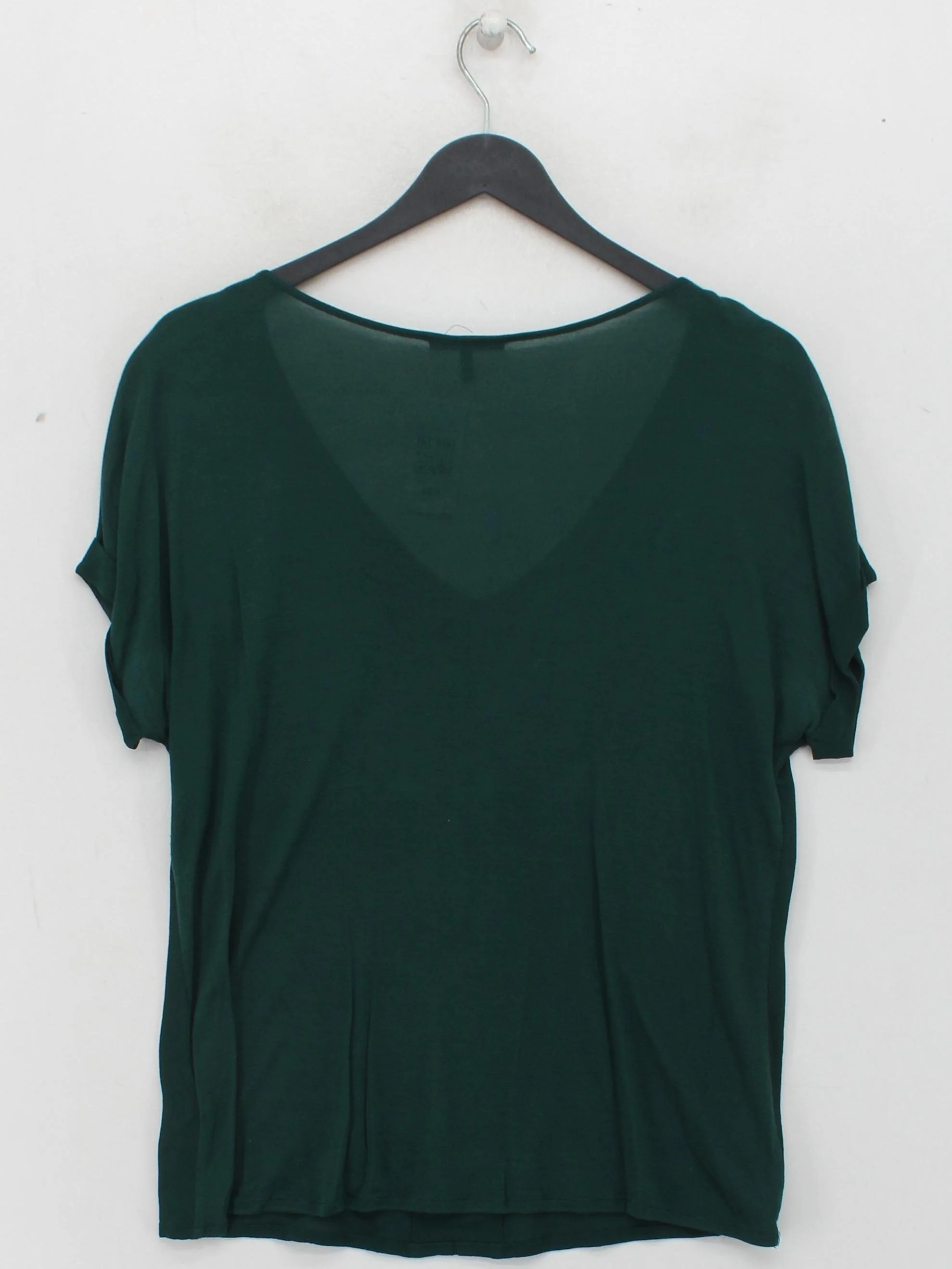 Massimo Dutti Women's Top S Green Viscose with Lyocell Modal Basic - Image 2
