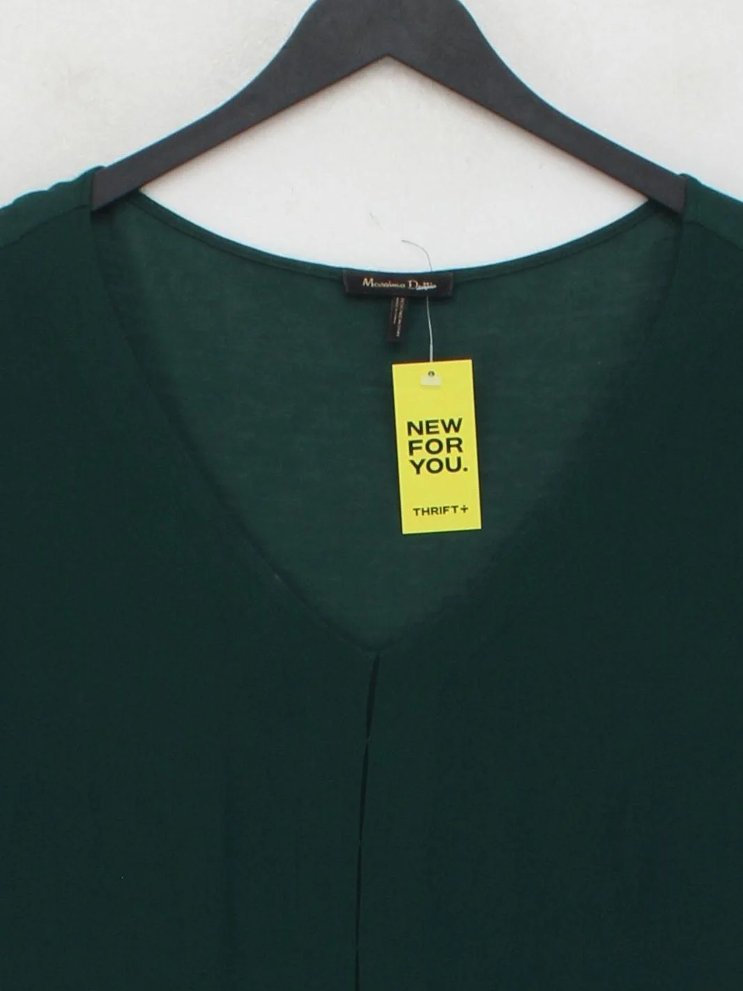 Massimo Dutti Women's Top S Green Viscose with Lyocell Modal Basic - Image 3