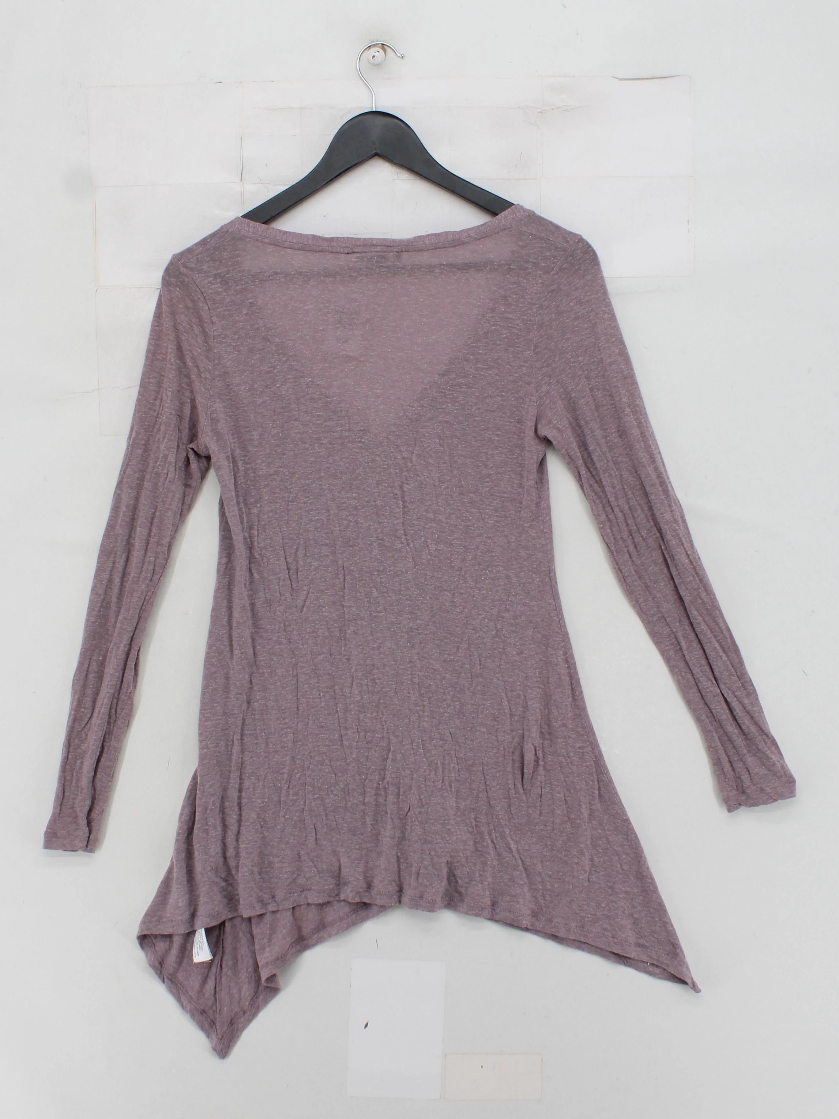 Massimo Dutti Women's Top S Grey Lyocell Modal with Linen Jersey - Image 2