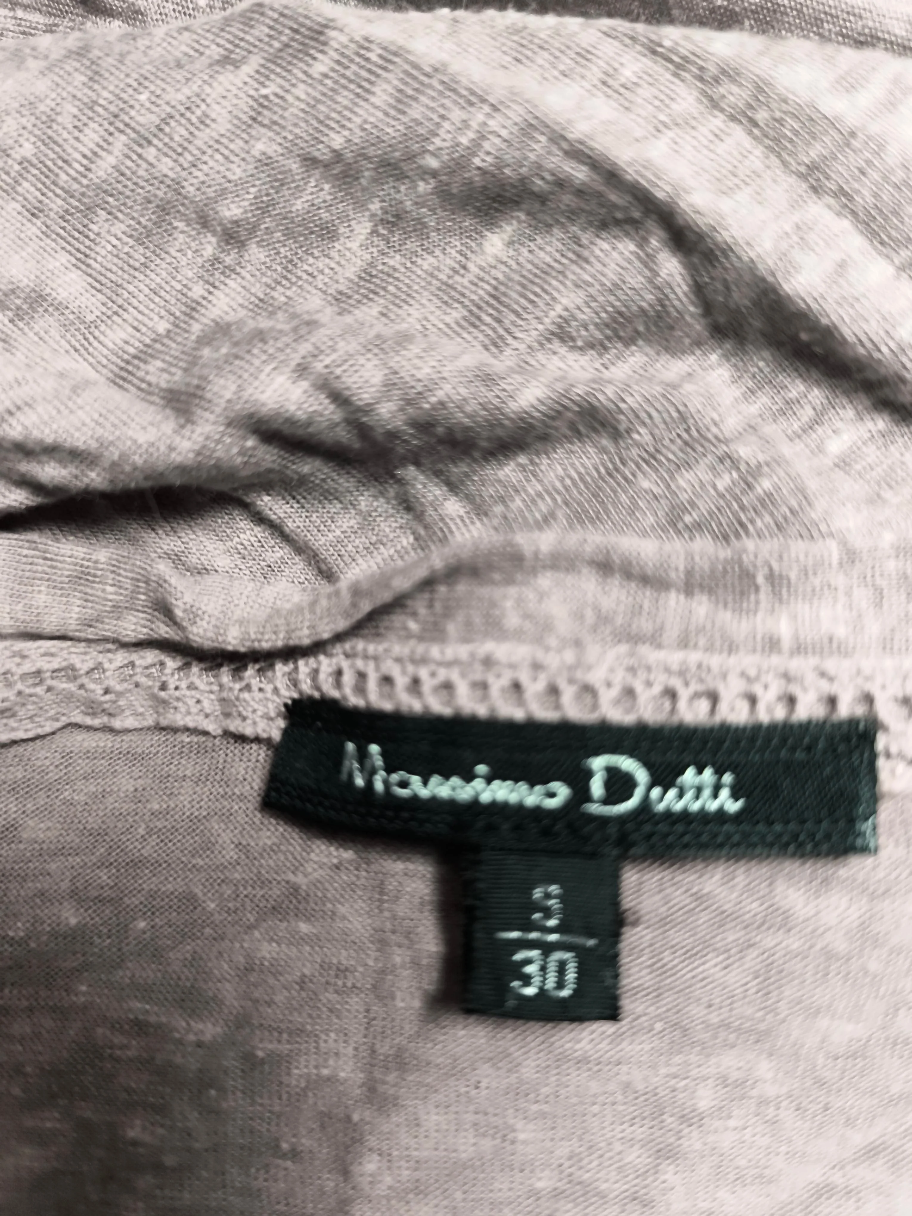 Massimo Dutti Women's Top S Grey Lyocell Modal with Linen Jersey - Image 6