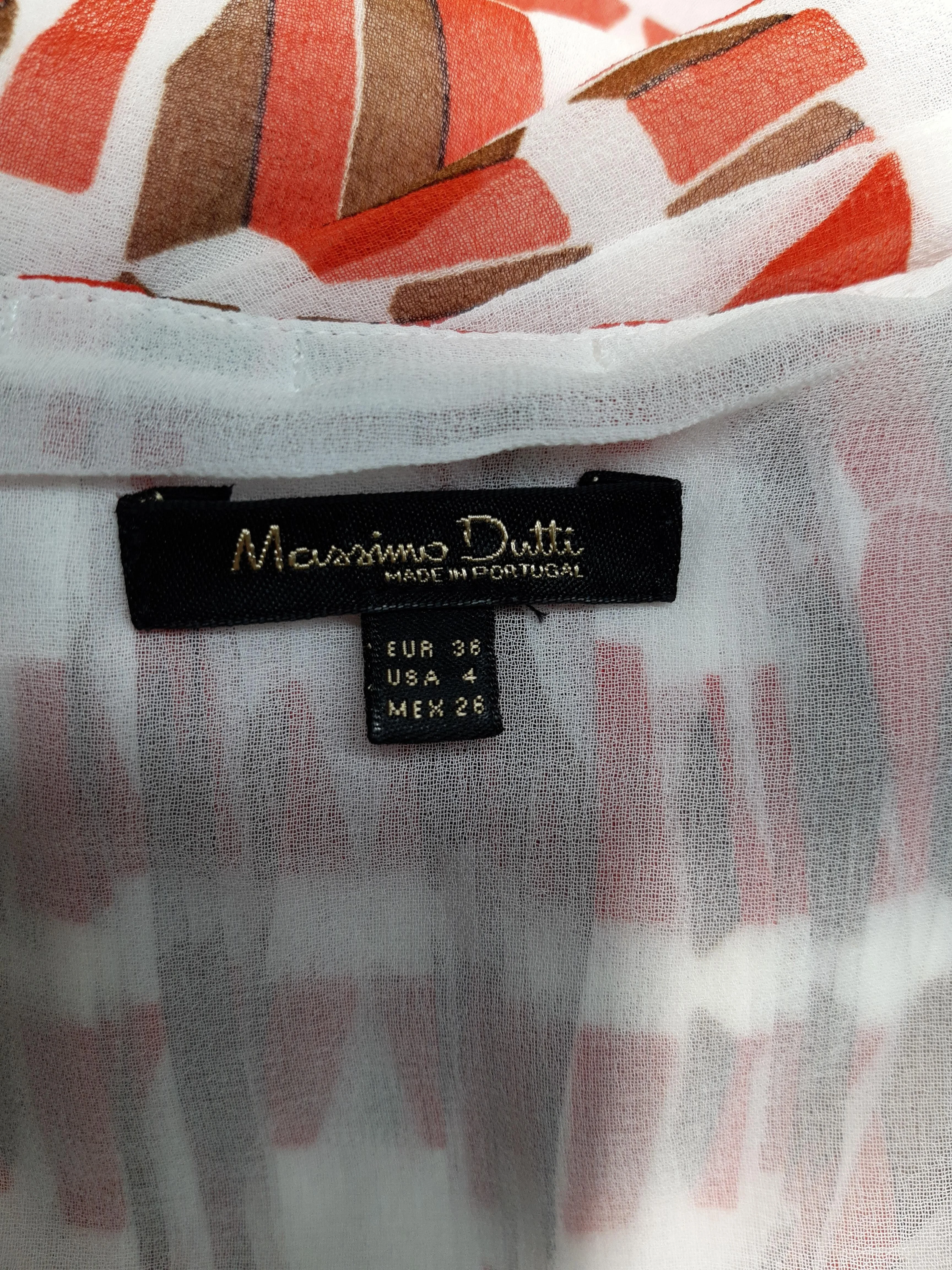 Massimo Dutti Women's Top UK 8 Multi 100% Polyester Basic - Image 5