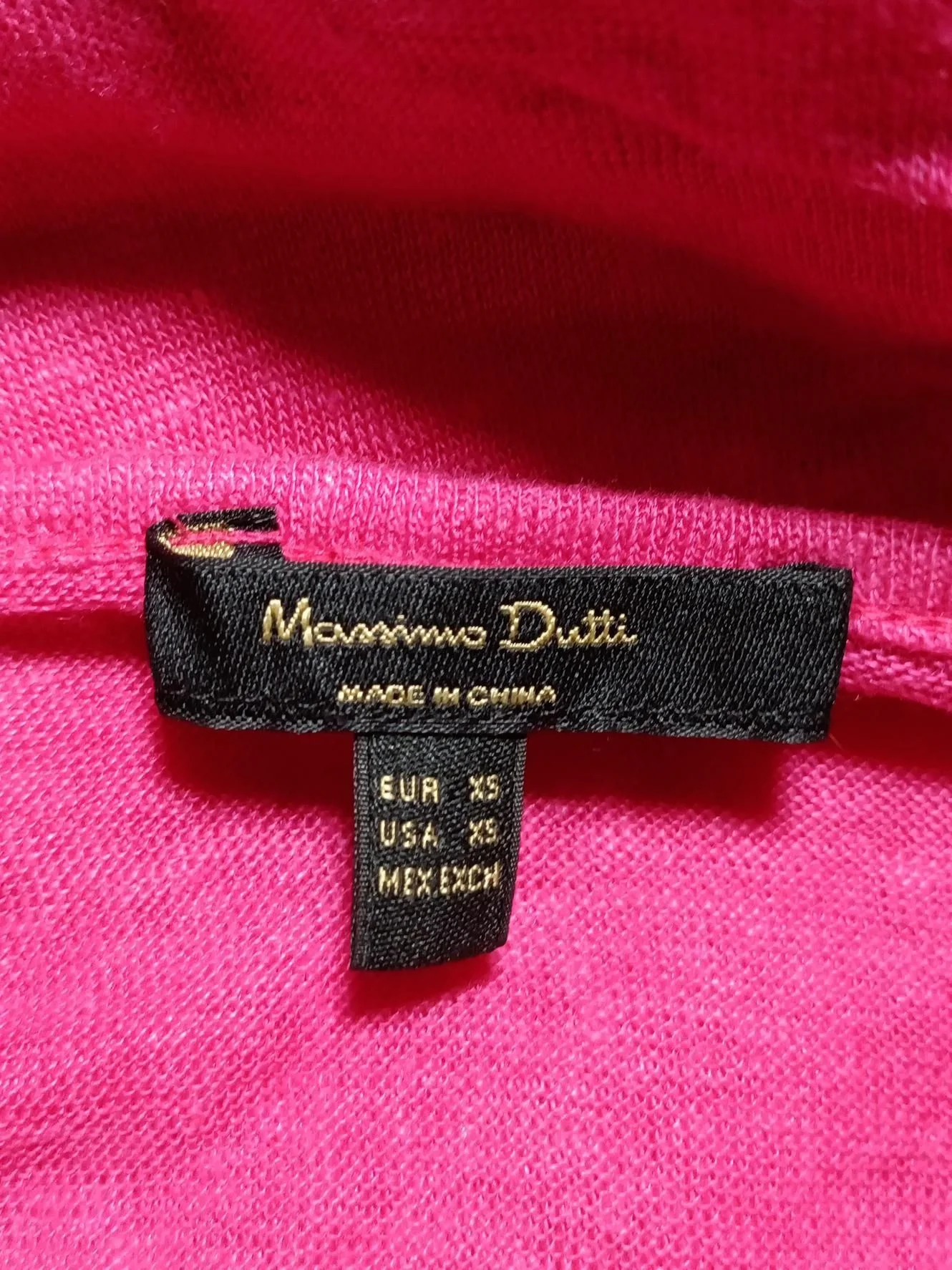 Massimo Dutti Women's Top XXS Pink 100% Linen Short Sleeve Round Neck Basic - Image 5