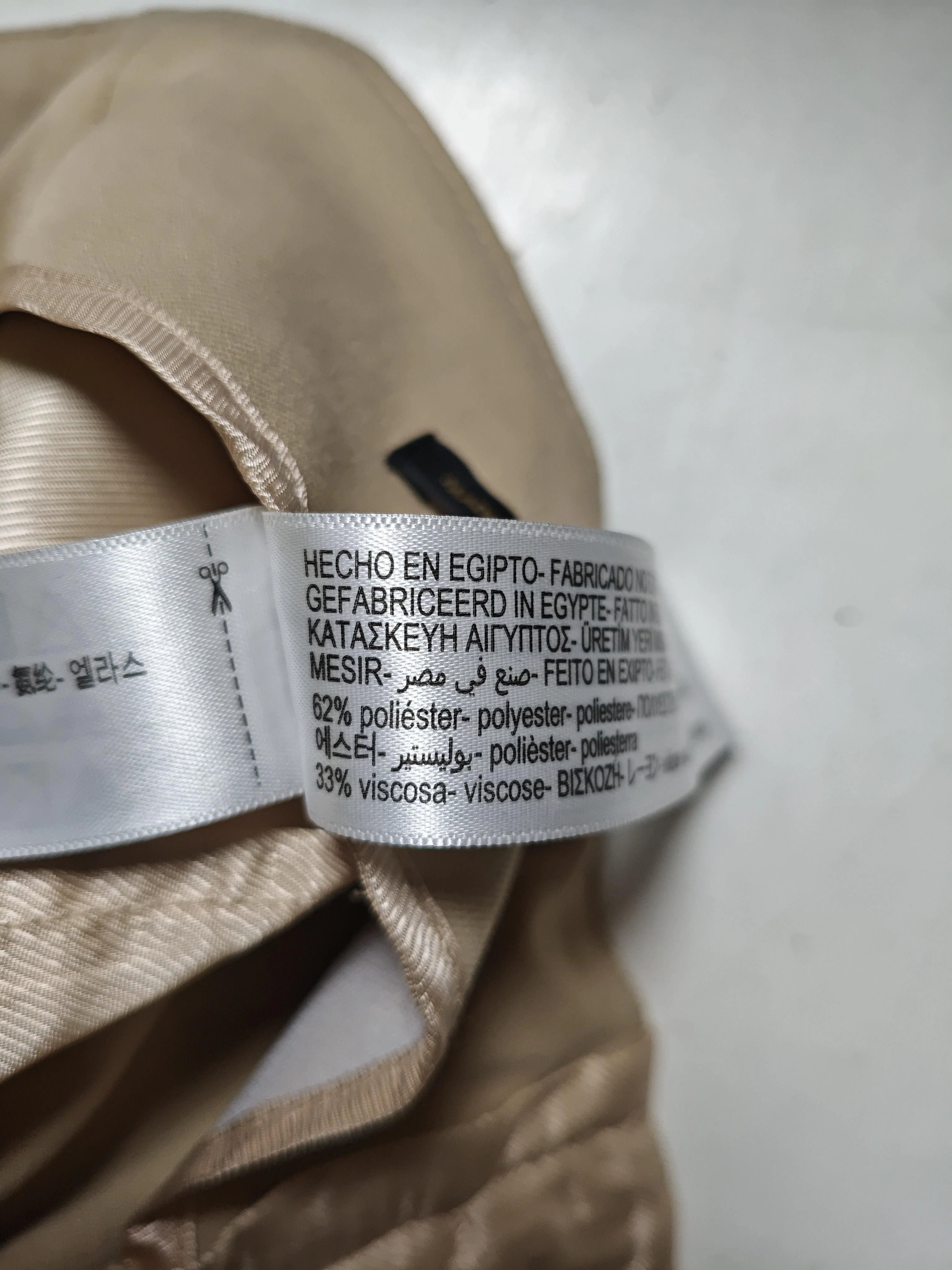 Massimo Dutti Women's Trousers M Tan Polyester with Viscose Tapered Cropped - Image 6