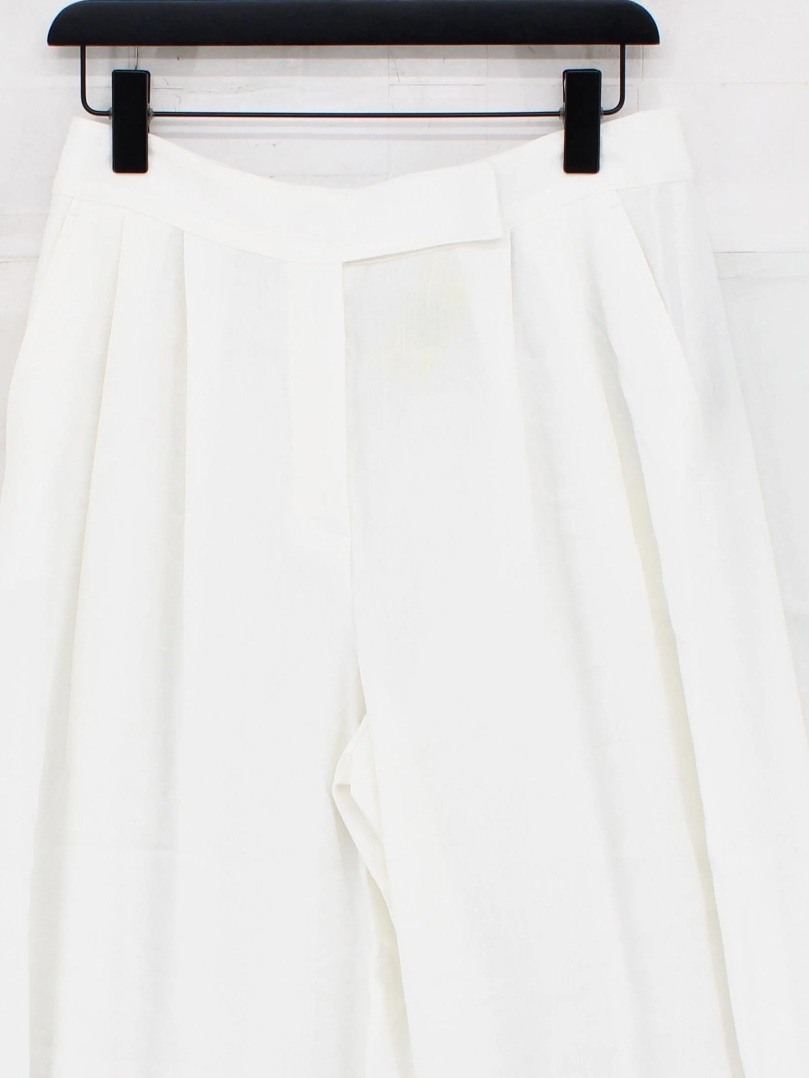 Massimo Dutti Women's Trousers M White Linen New with tags - Image 3