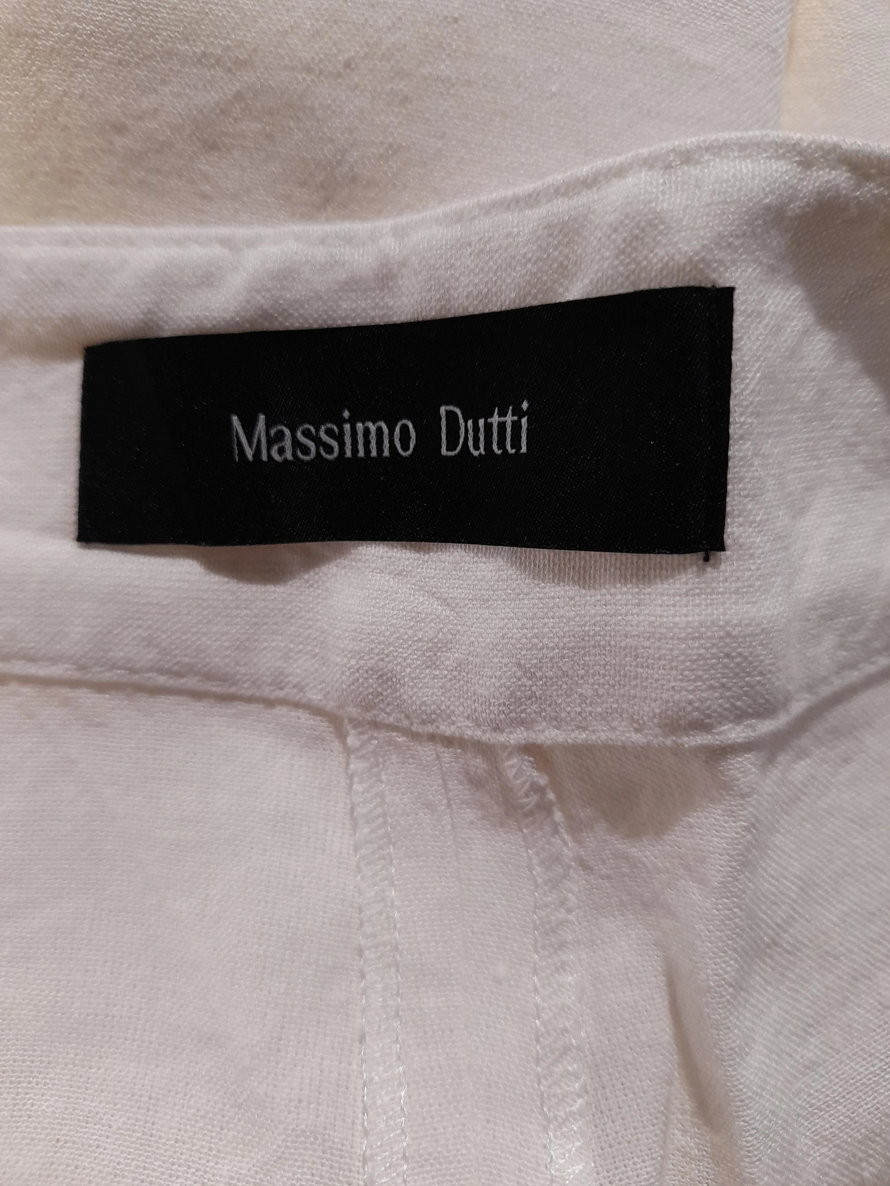 Massimo Dutti Women's Trousers M White Linen New with tags - Image 5