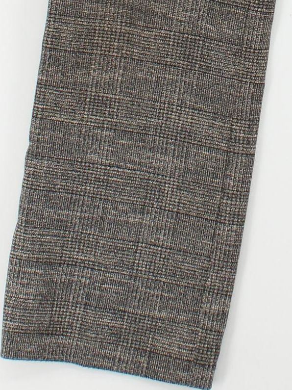 Massimo Dutti Women's Trousers UK 10 Grey Checkered 100% Other Straight Chino - Image 4