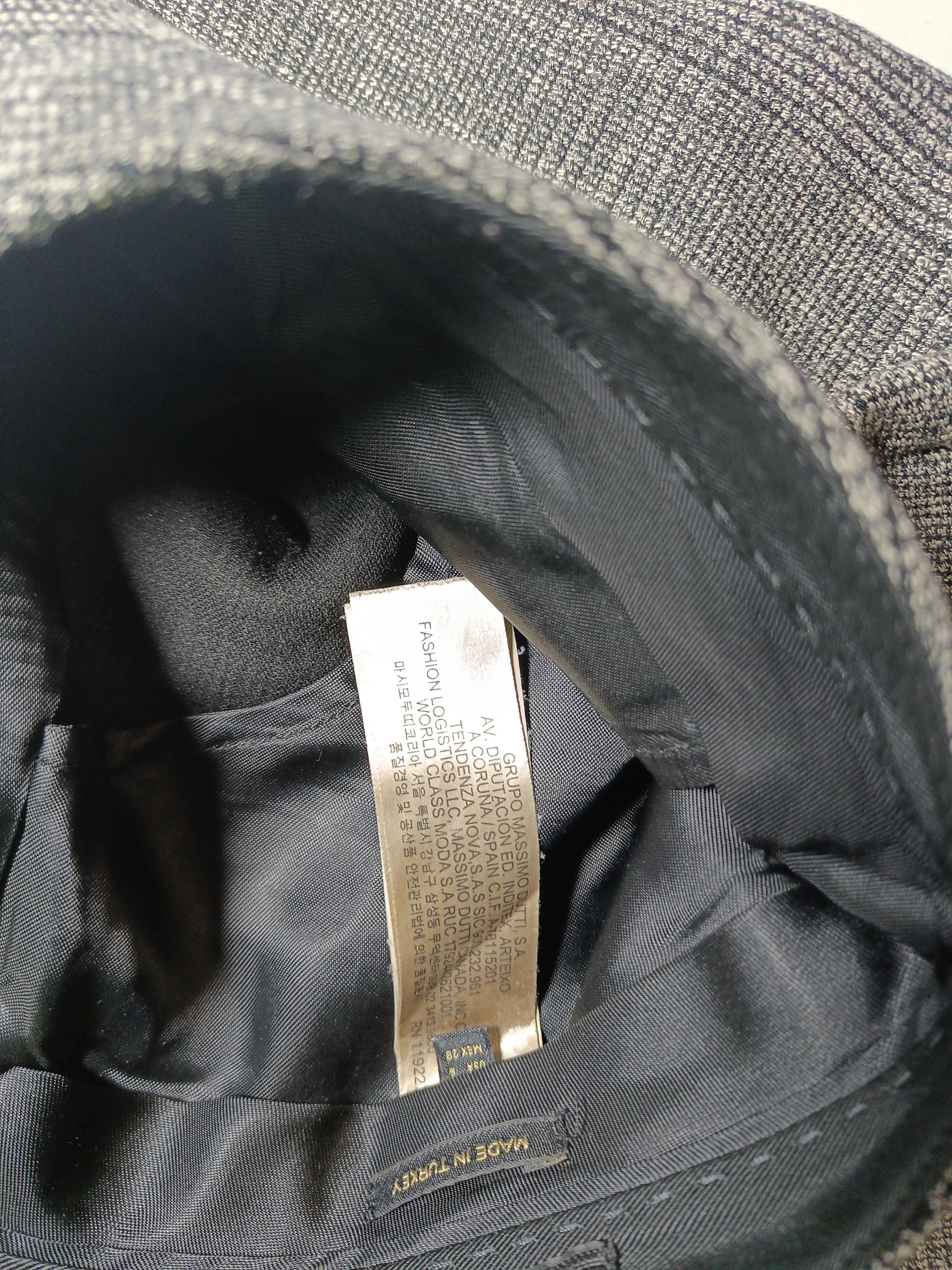 Massimo Dutti Women's Trousers UK 10 Grey Checkered 100% Other Straight Chino - Image 6