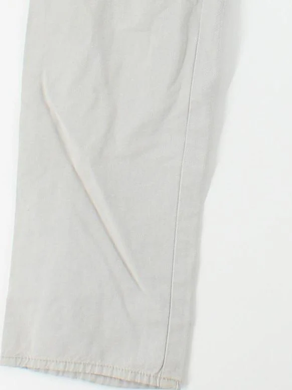 Massimo Dutti Women's Trousers UK 10 Tan 100% Cotton Tapered Chino - Image 4