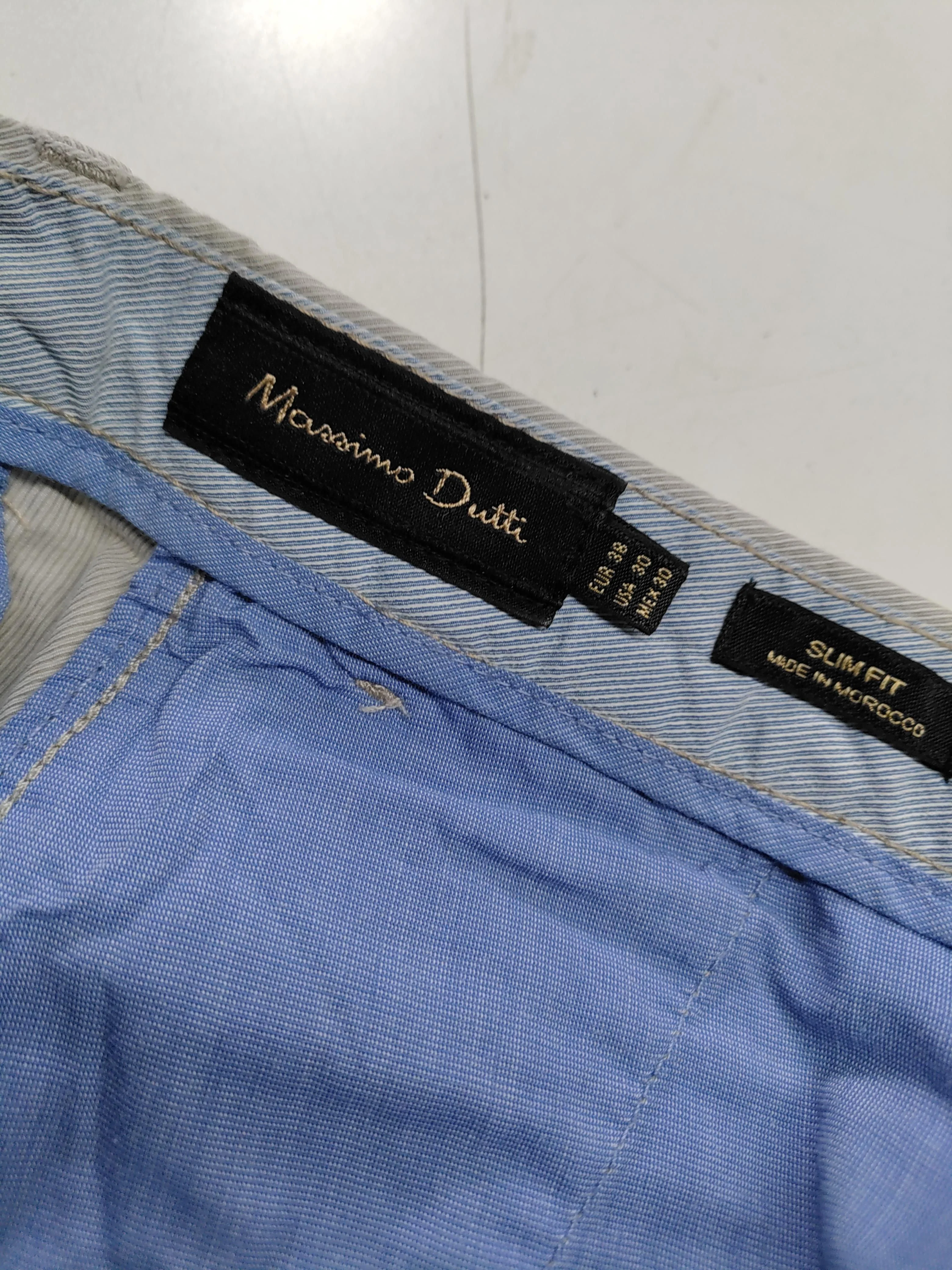 Massimo Dutti Women's Trousers UK 10 Tan 100% Cotton Tapered Chino - Image 6