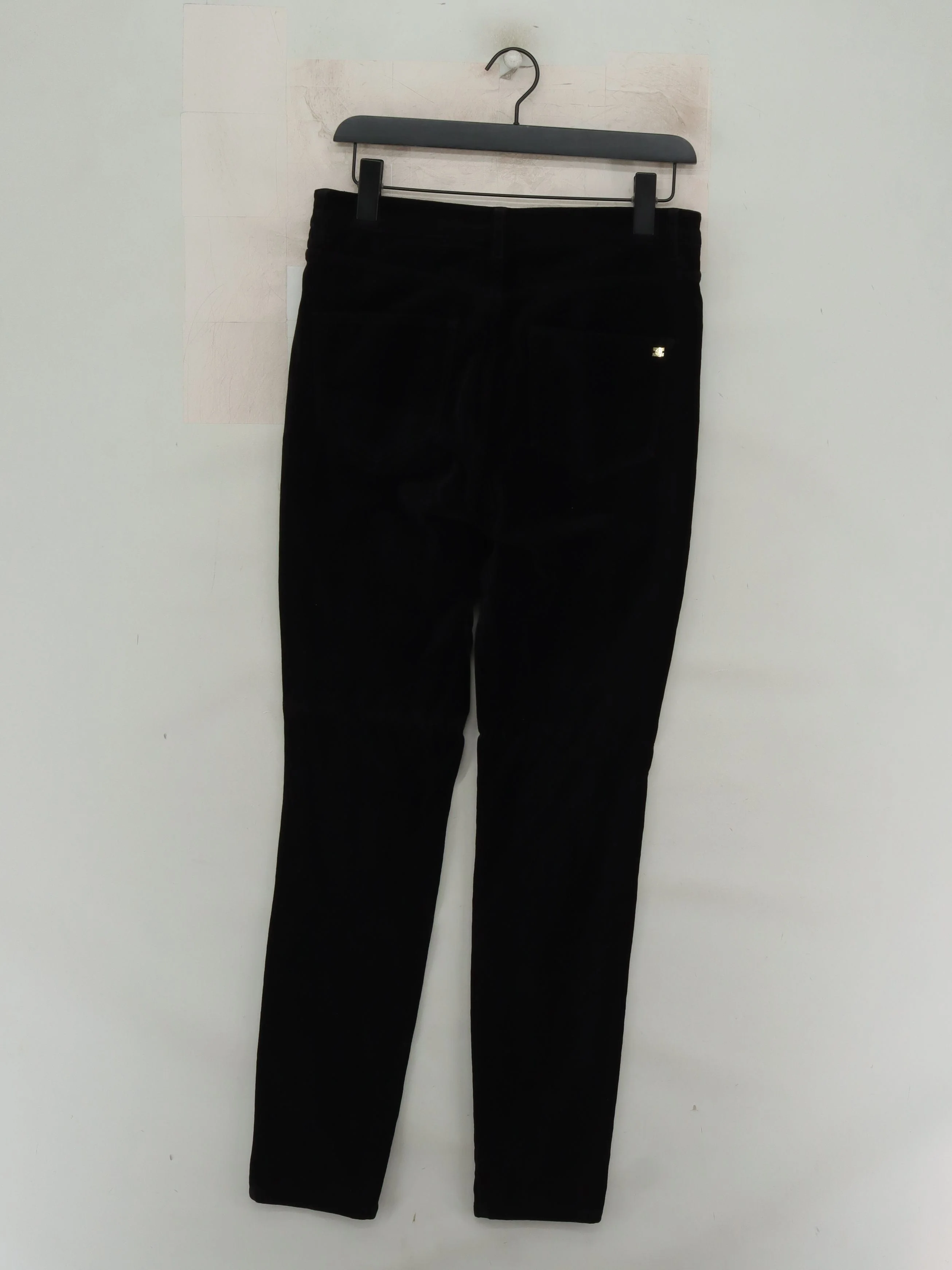 Massimo Dutti Women's Trousers UK 12 Black 100% Other Straight Chino - Image 2
