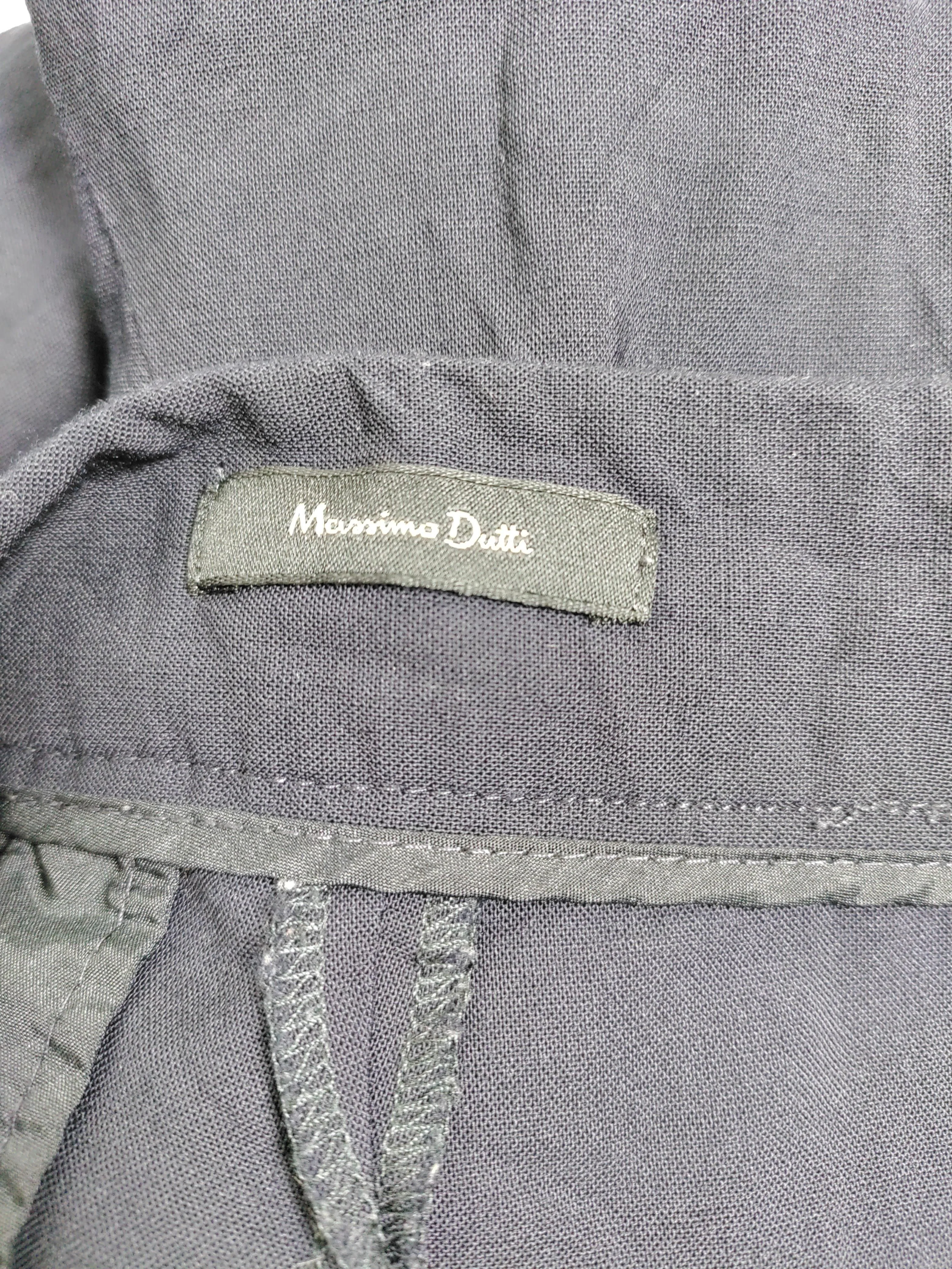 Massimo Dutti Women's Trousers UK 12 Black 100% Other Tapered Cropped - Image 5